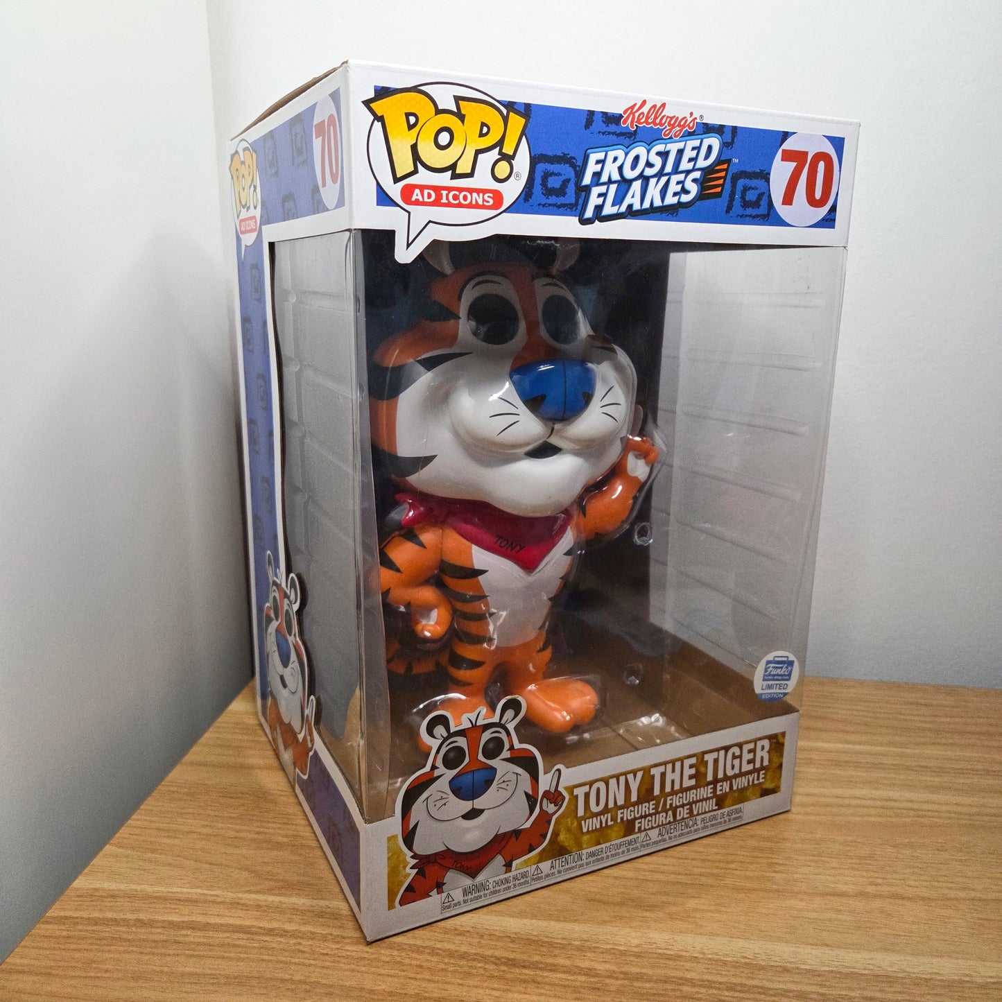 Funko Pop! Kellog's - Frosted Flakes	#70 Tony the Tiger	Limited Edition	Ad Icons	10-Inch
