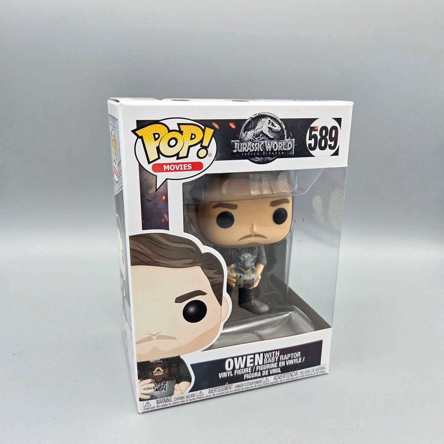 Funko Pop! Jurassic World	#589 Owen with Baby Raptor		Movies	Vinylfigur