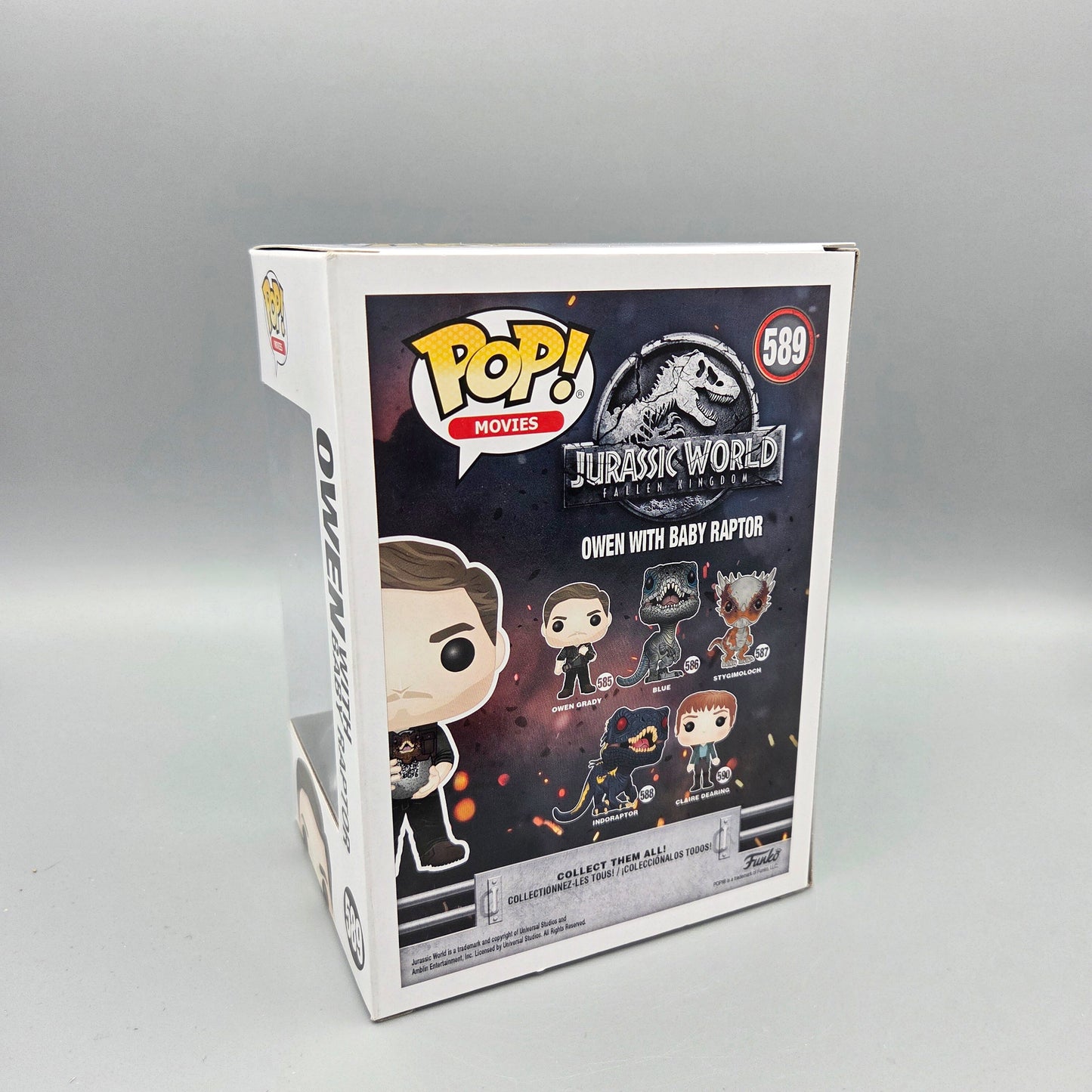 Funko Pop! Jurassic World	#589 Owen with Baby Raptor		Movies	Vinylfigur