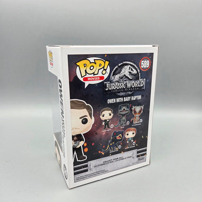 Funko Pop! Jurassic World	#589 Owen with Baby Raptor		Movies	Vinylfigur