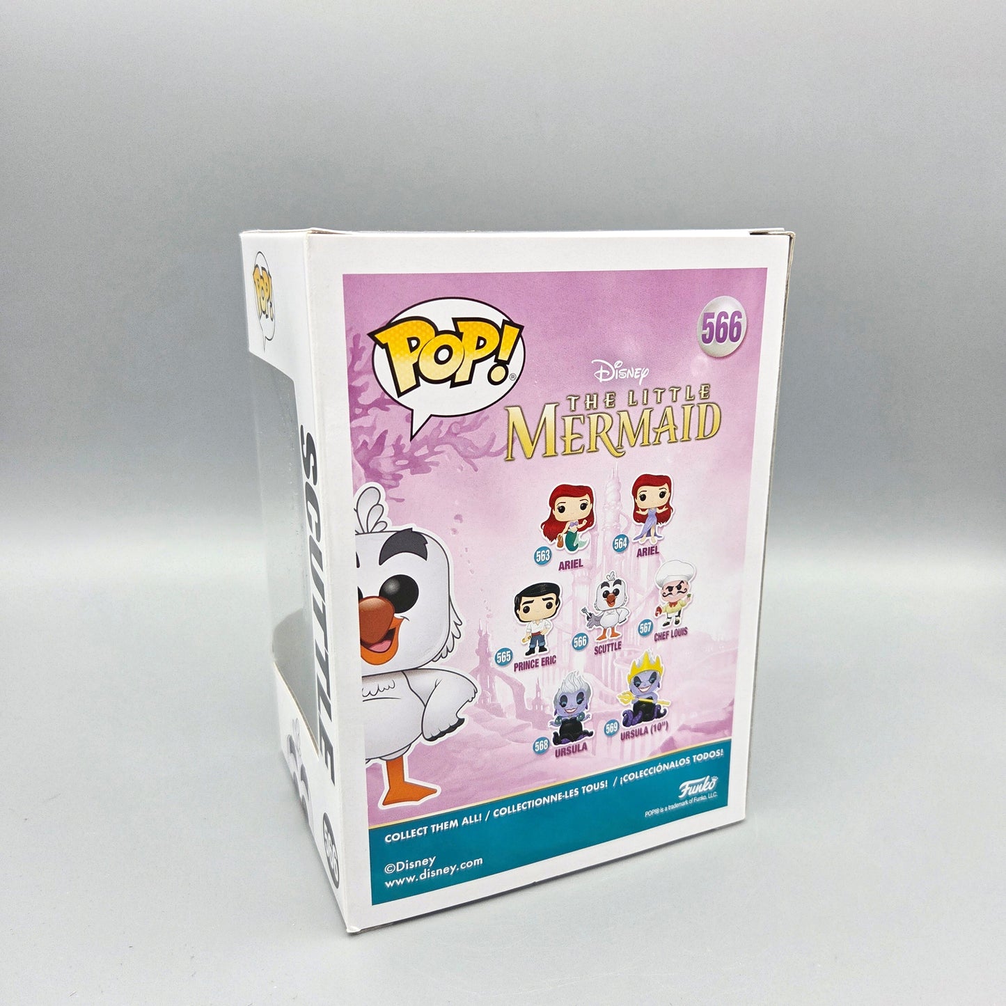 Funko Pop! The Little Mermaid	#566 Scuttle		Disney	Vinylfigur