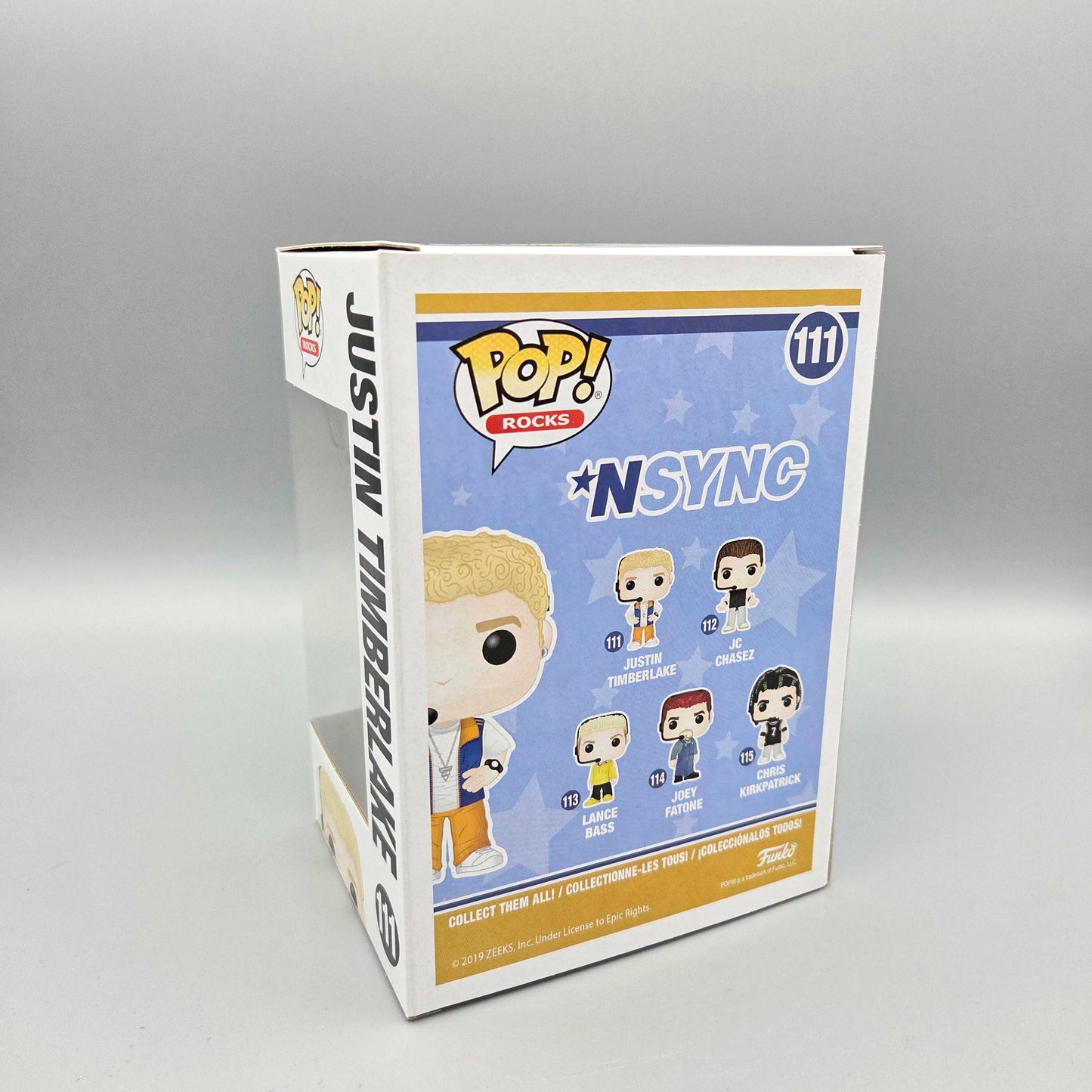Funko Pop! Nsync	#111 Justin Timberlake		Rocks	Vinylfigur