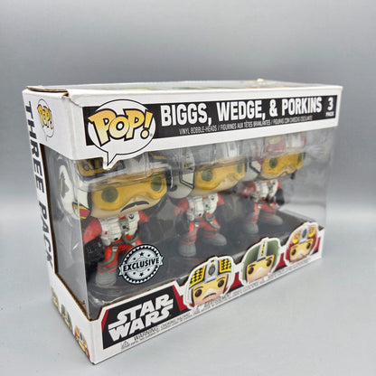 Funko Pop! Star Wars	3 Pack: Biggs, Wedge, & Porkins	Exclusive	-	Vinylfigur