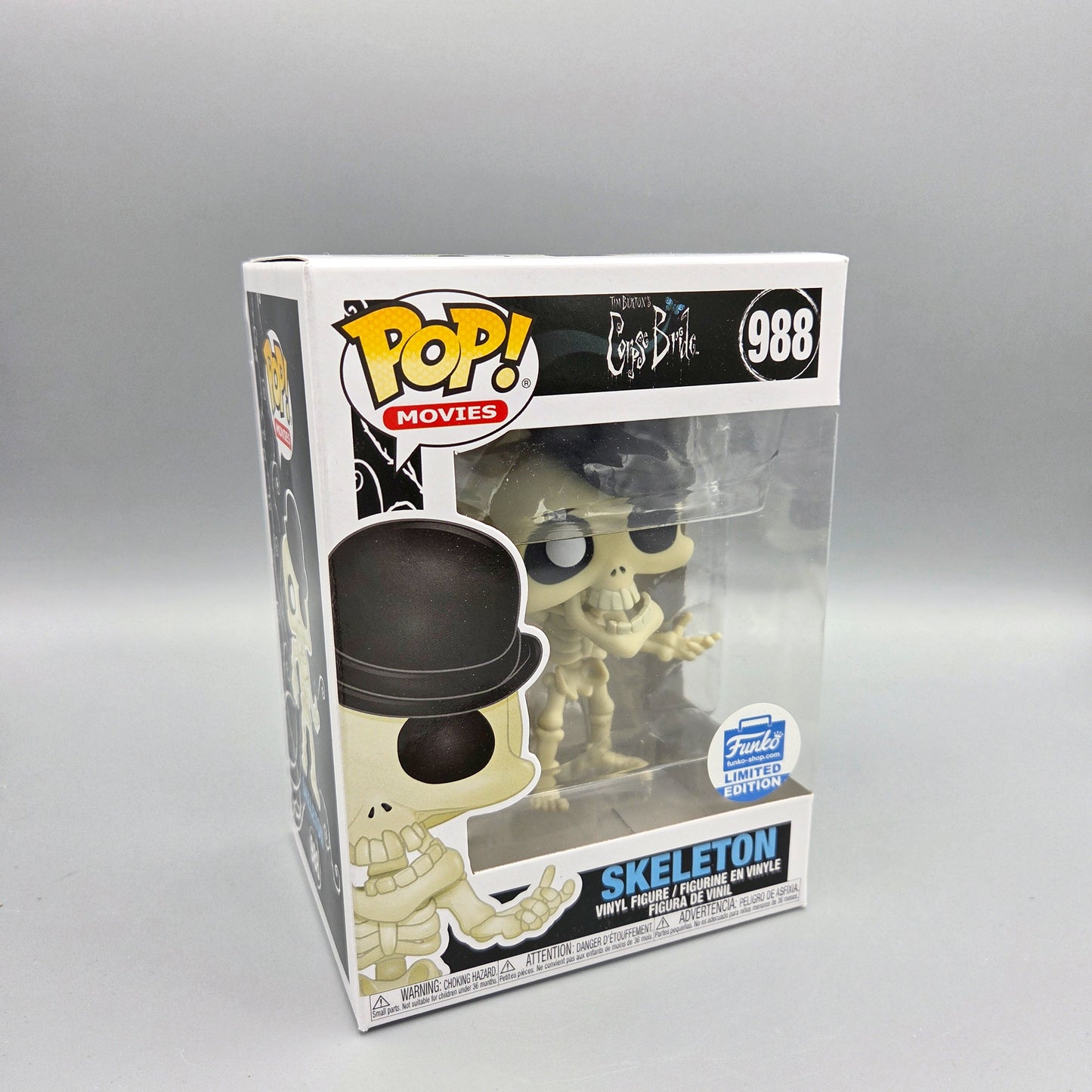 Funko Pop! Corpse Bride	#988 Skeleton	Limited Edition	Movies	Vinylfigur