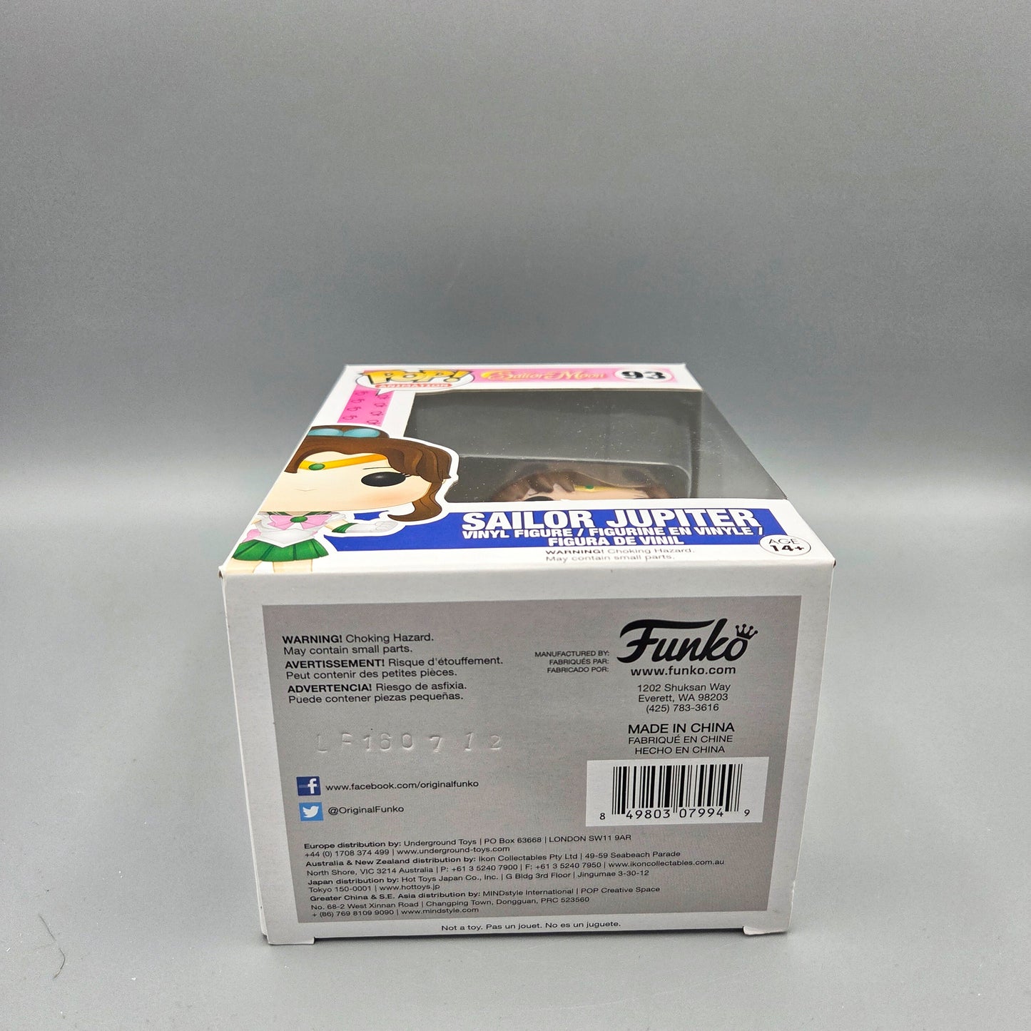 Funko Pop! Sailor Moon	#93 Sailor Jupiter		Animation	Vinylfigur