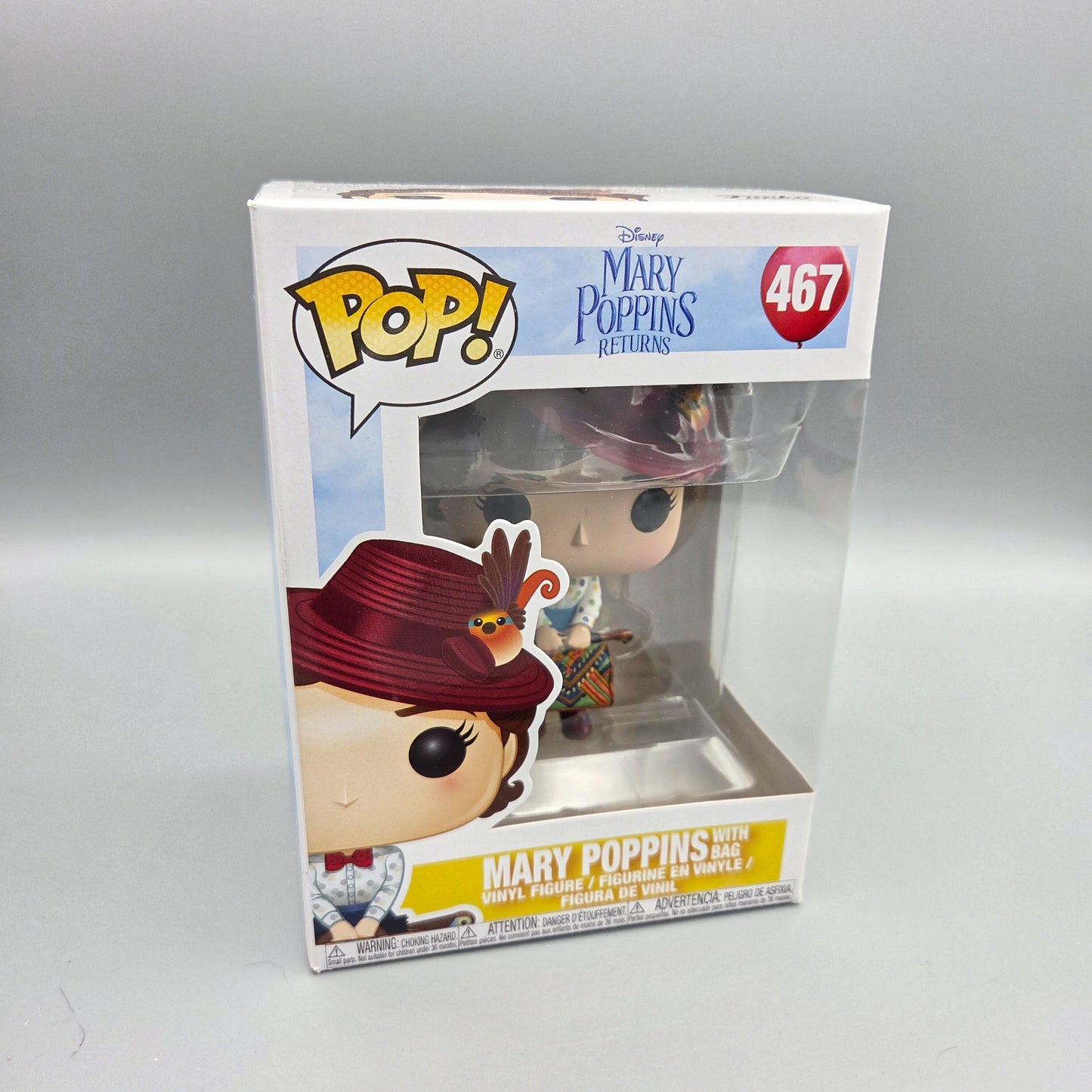 Funko Pop! Mary Poppins Returns	#467 Mary Poppins with Bag		Disney	Vinylfigur