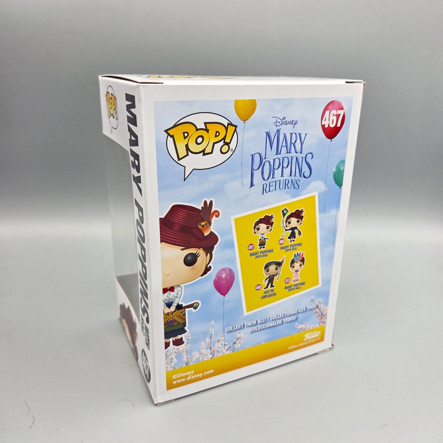 Funko Pop! Mary Poppins Returns	#467 Mary Poppins with Bag		Disney	Vinylfigur