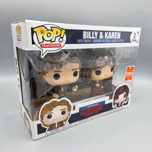 Funko Pop! Stranger Things	2 Pack: Billy & Karen	2018 Summer Convention	Television	Vinylfigur