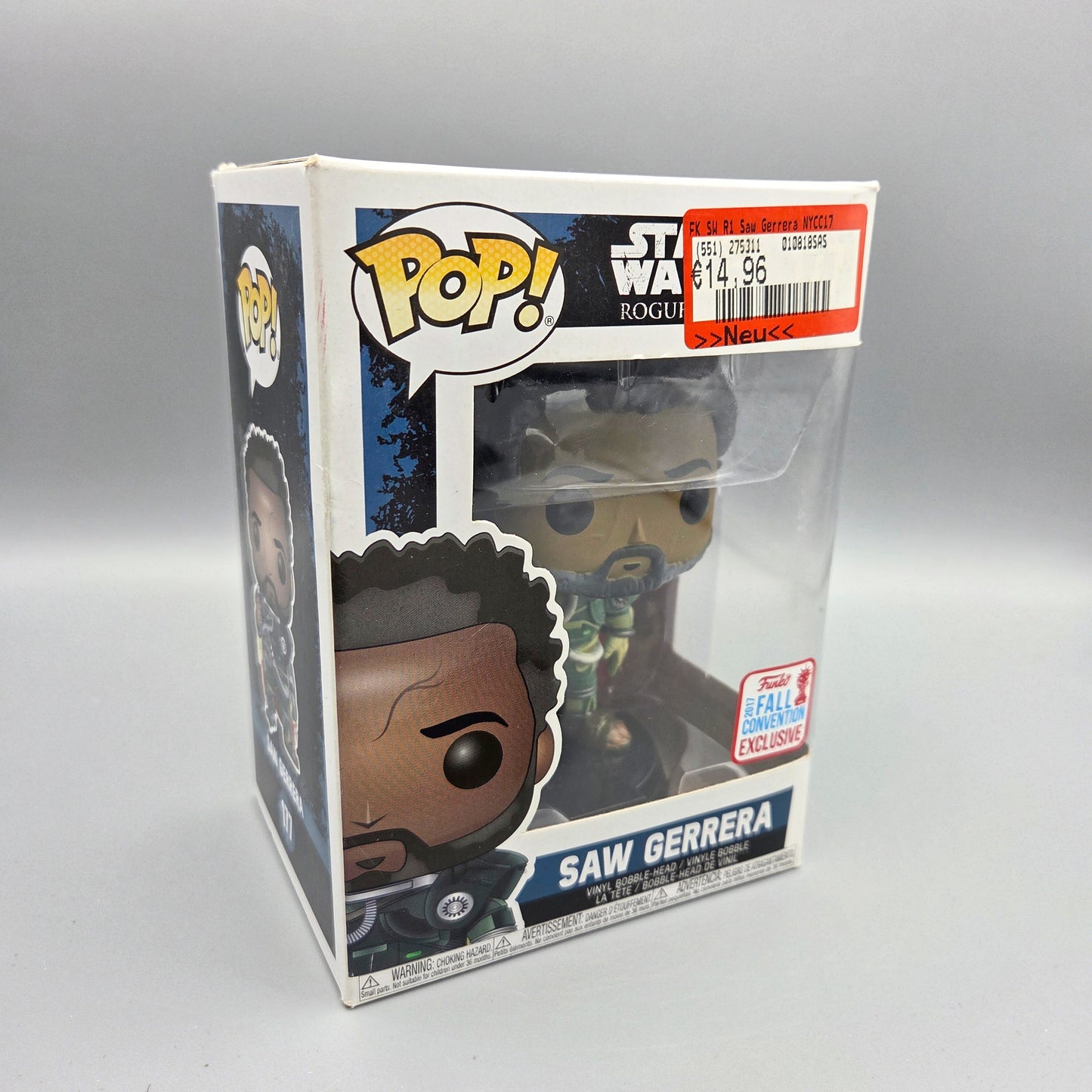 Funko Pop! Star Wars	#177 Saw Gerrera	2017 Fall Convention	-	Vinylfigur