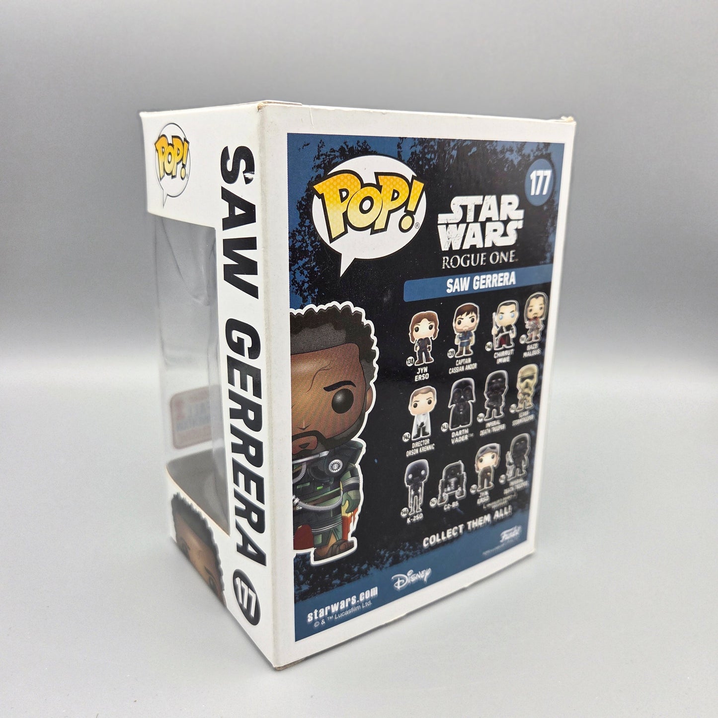Funko Pop! Star Wars	#177 Saw Gerrera	2017 Fall Convention	-	Vinylfigur