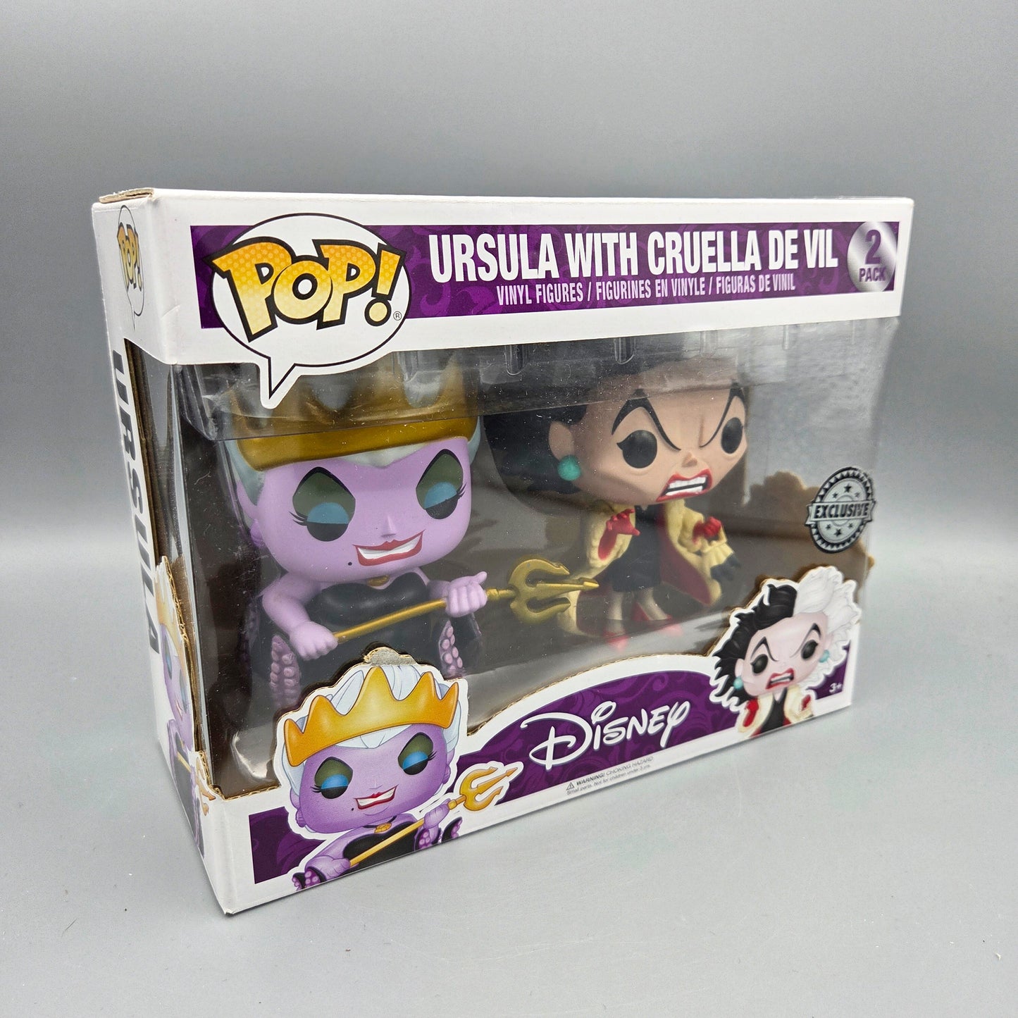 Funko Pop! 2 Pack: Ursula with Cruella de Vil	Exclusive	Disney	Vinylfigur