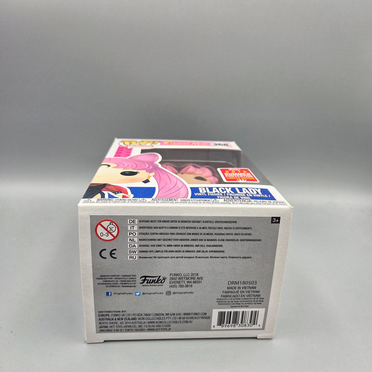 Funko Pop! Sailor Moon	#368 Black Lady	2018 Summer Convention	Animation	Vinylfigur