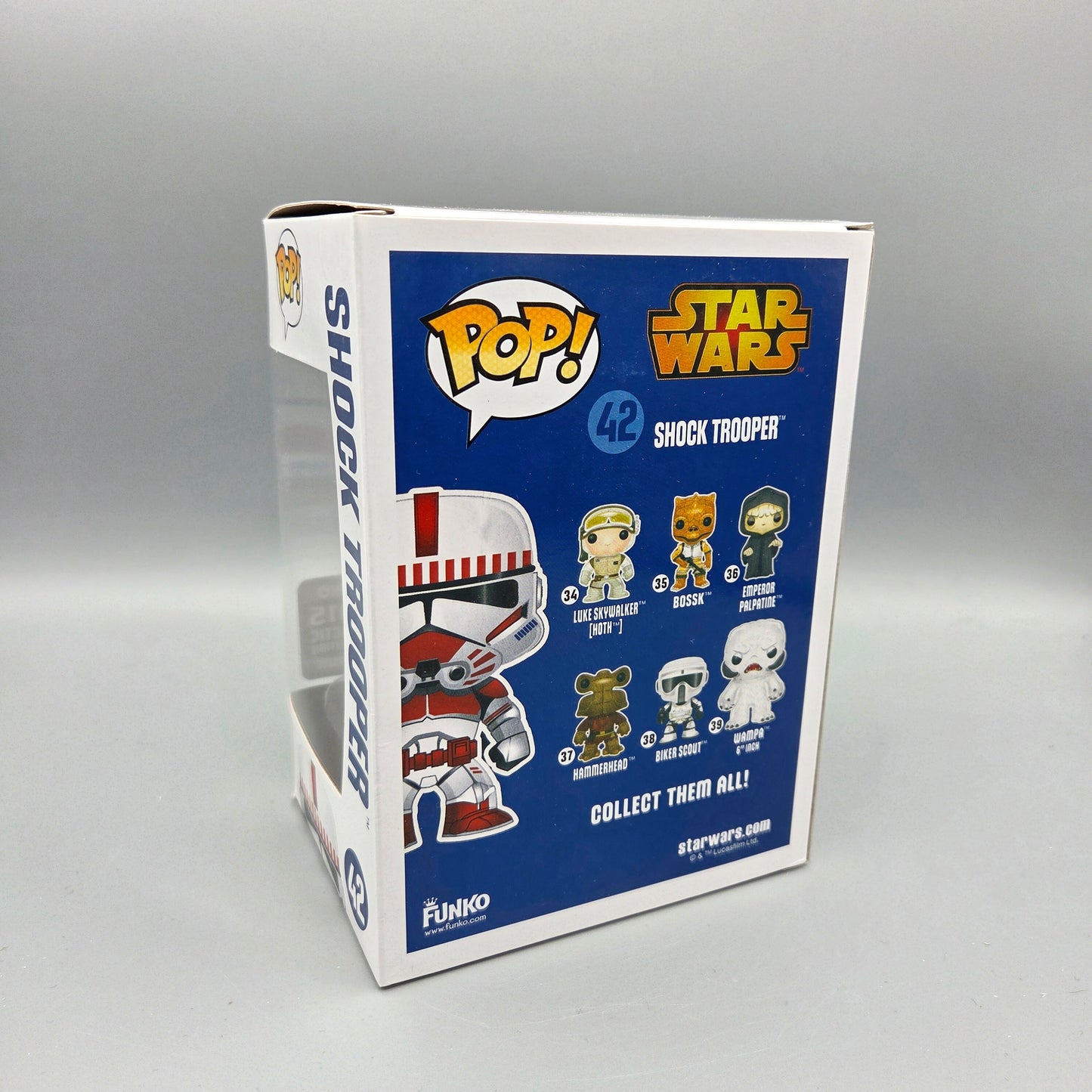Funko Pop! Star Wars	#42 Shock Trooper	2015 Galactic Convention	-	Vinylfigur