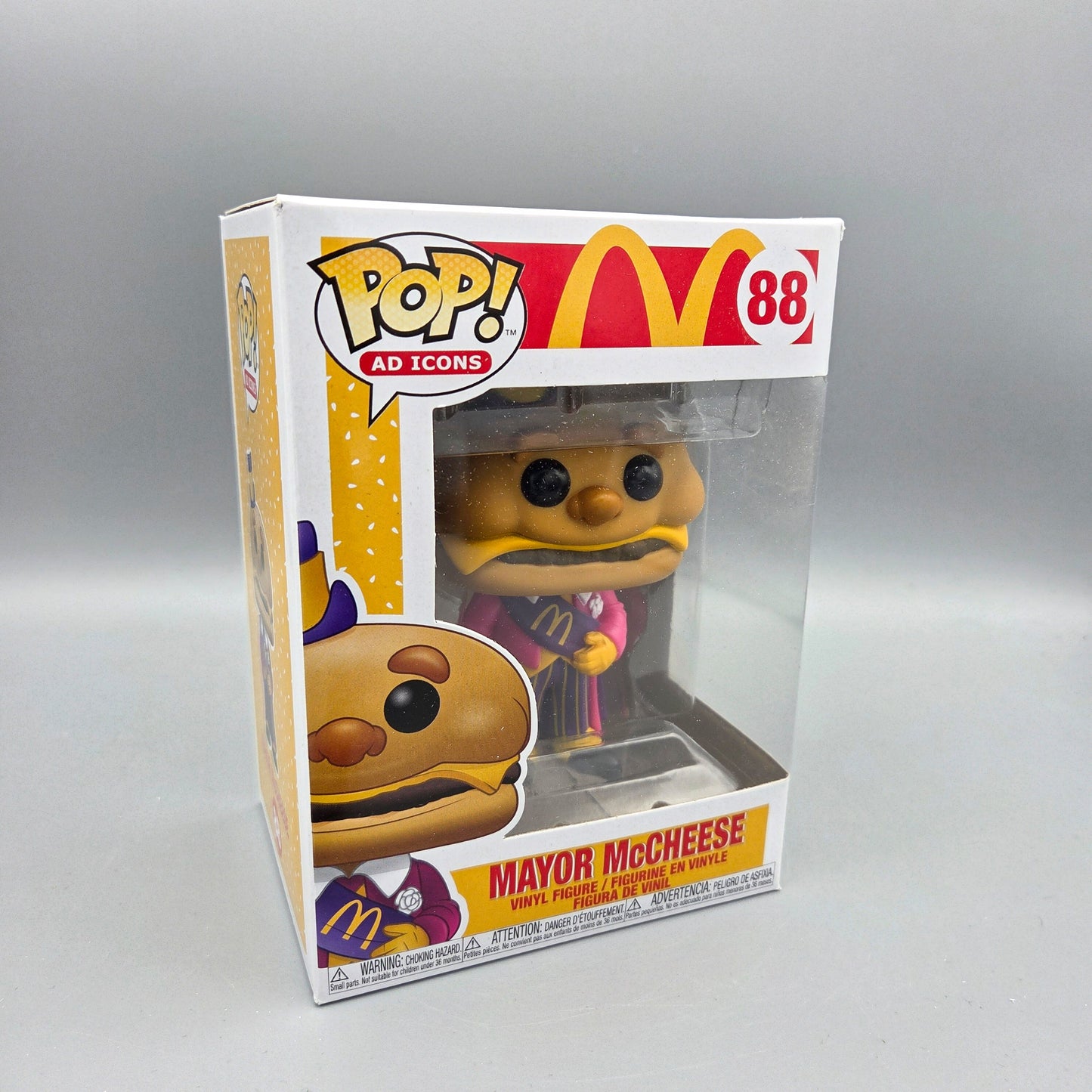 Funko Pop! Mc Donald's	#88 Mayor Mc Cheese		Ad Icons	Vinylfigur