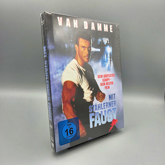 Mit stählerner Faust	Mediabook	Blu-Ray Film	mit Van Damme	Zustand:	Neu