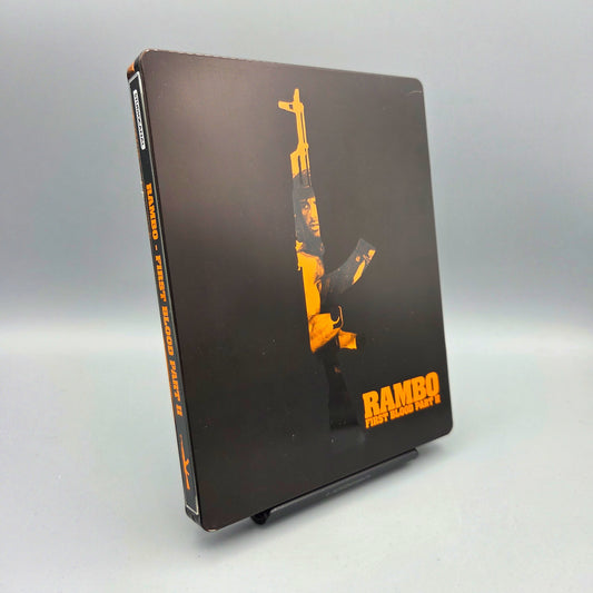 Rambo First Blood Part 2	Steelbook	Blu-Ray Film	Englische Ausgabe mit deutschem Ton