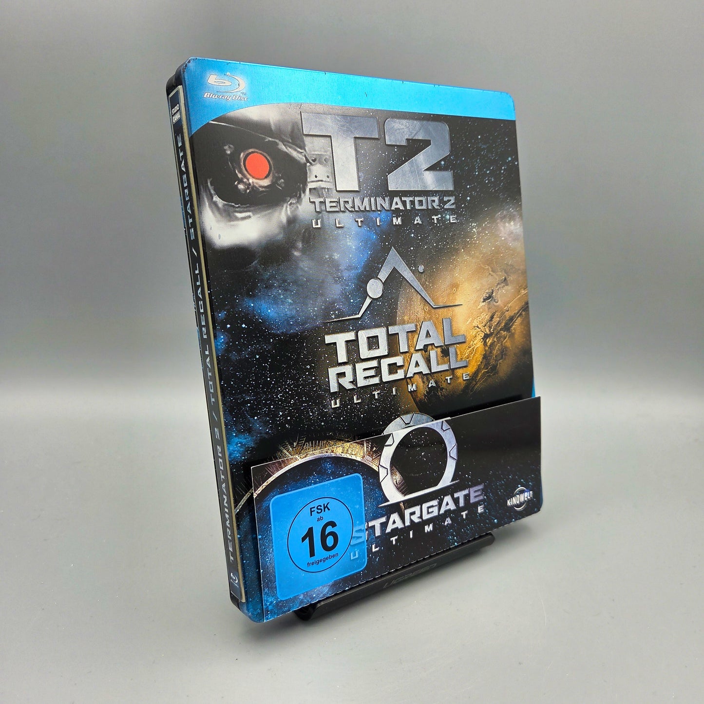 Terminator 2, Total Recall und Stargate	Steelbook	Blu-Ray Film