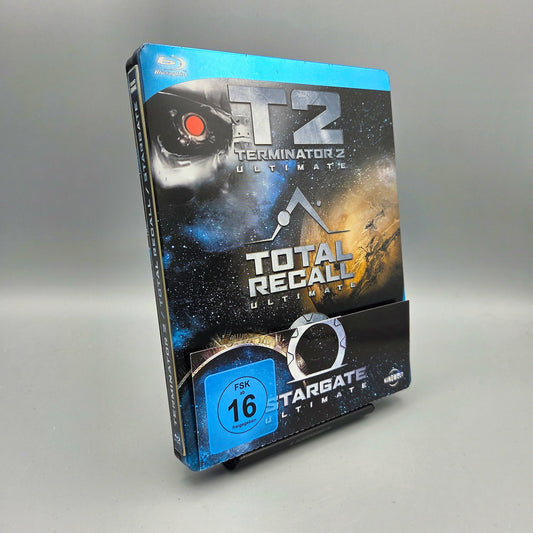 Terminator 2, Total Recall und Stargate	Steelbook	Blu-Ray Film
