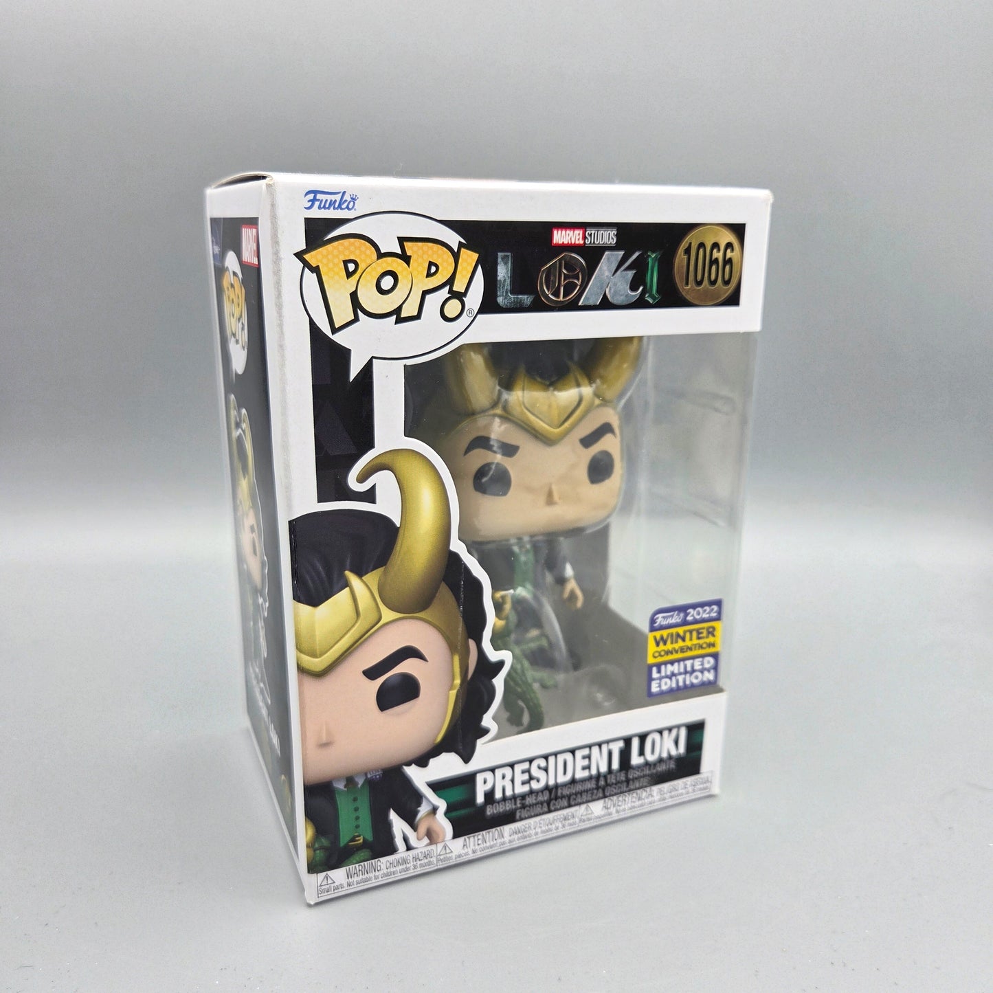 Funko Pop! #1066 President Loki	2022 Winter Convention	Marvel	Vinylfigur