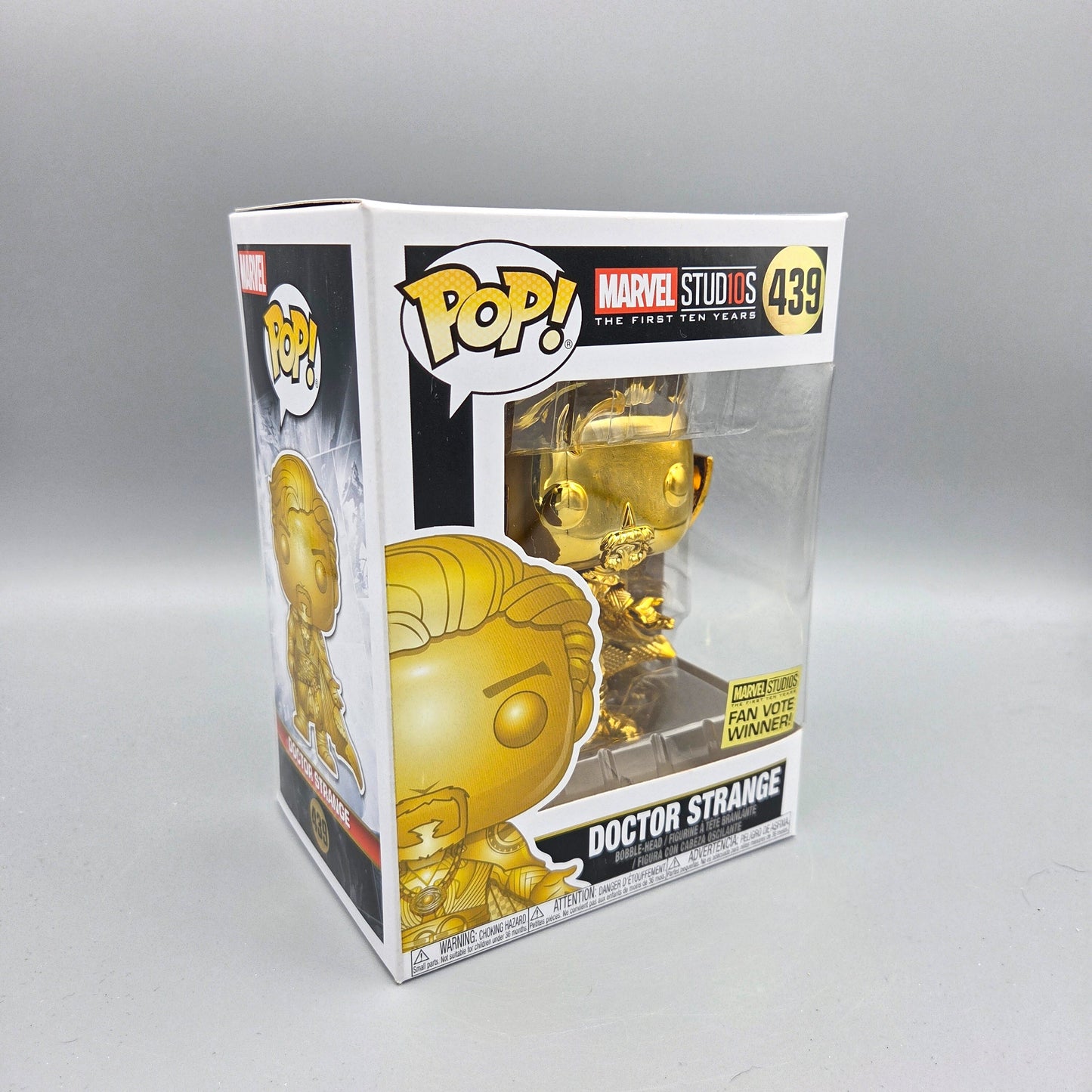Funko Pop! Stud10s	#439 Doctor Strange (Gold Chrome)	Fan Vote Winner!	Marvel