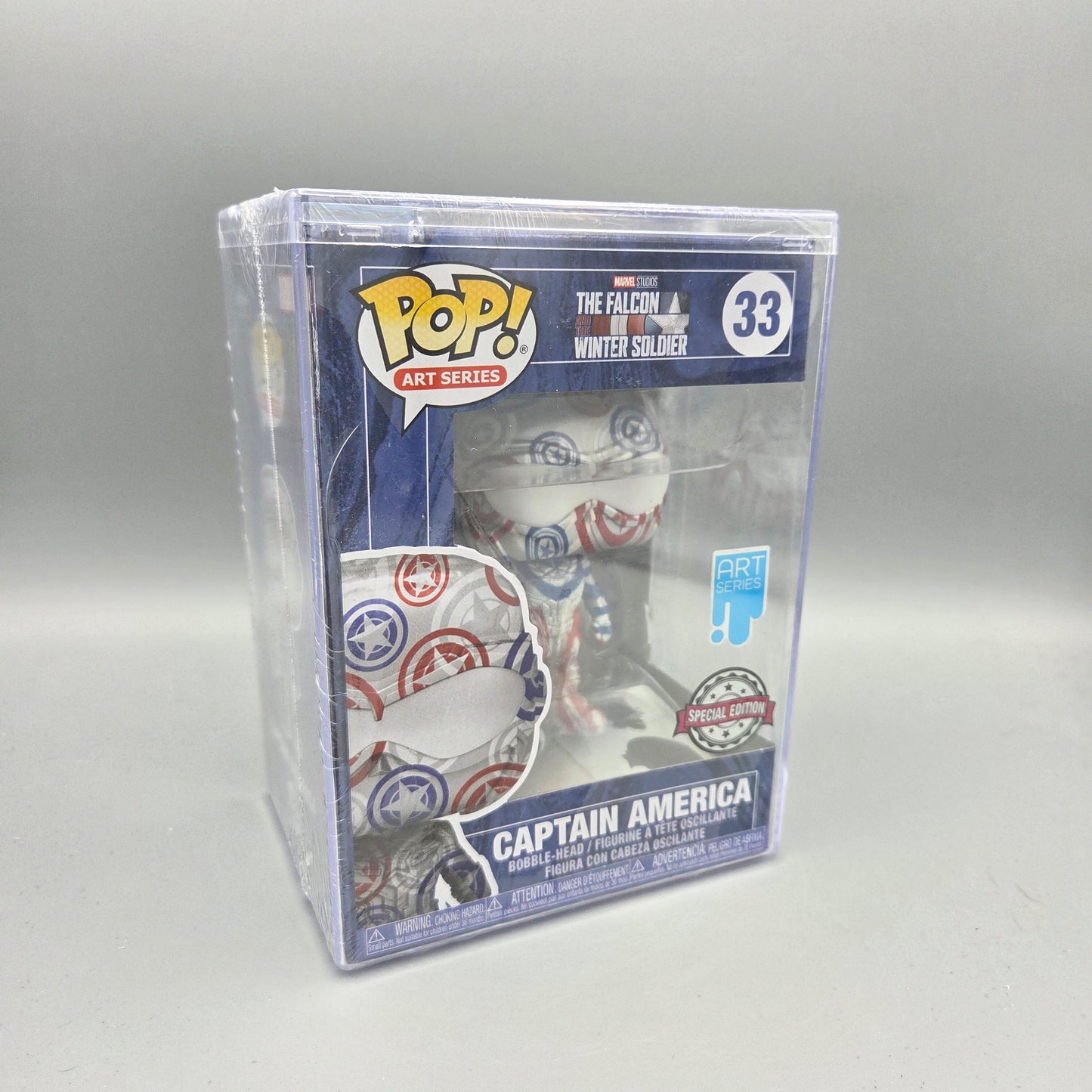 Funko Pop! #33 Captain America	Art Series	Marvel	inkl. Hard Stack