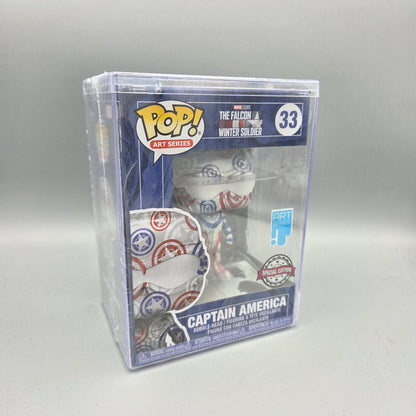 Funko Pop! #33 Captain America	Art Series	Marvel	inkl. Hard Stack