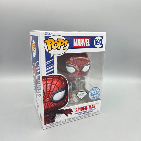 Funko Pop! #593 Spider-Man	Diamond Collection	Marvel	Vinylfigur
