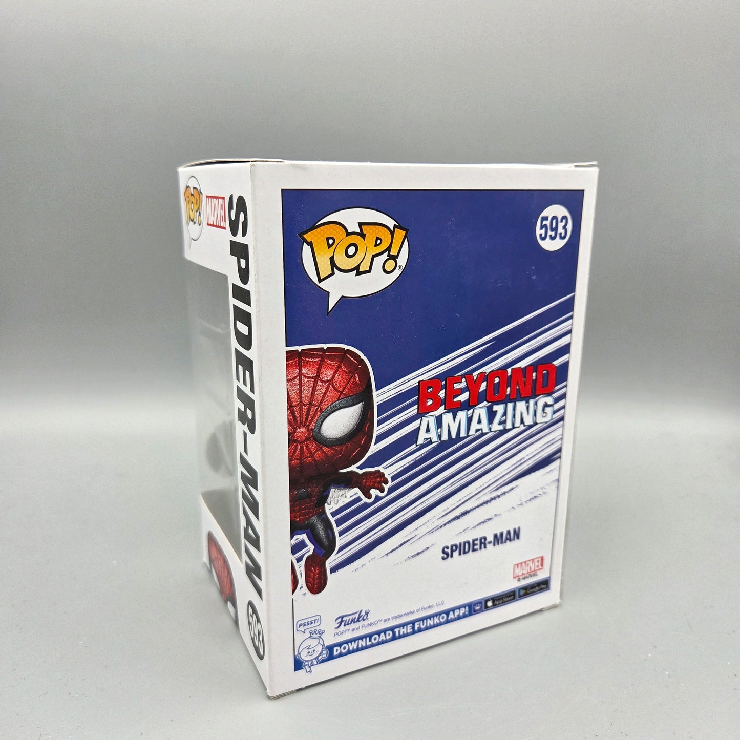 Funko Pop! #593 Spider-Man	Diamond Collection	Marvel	Vinylfigur