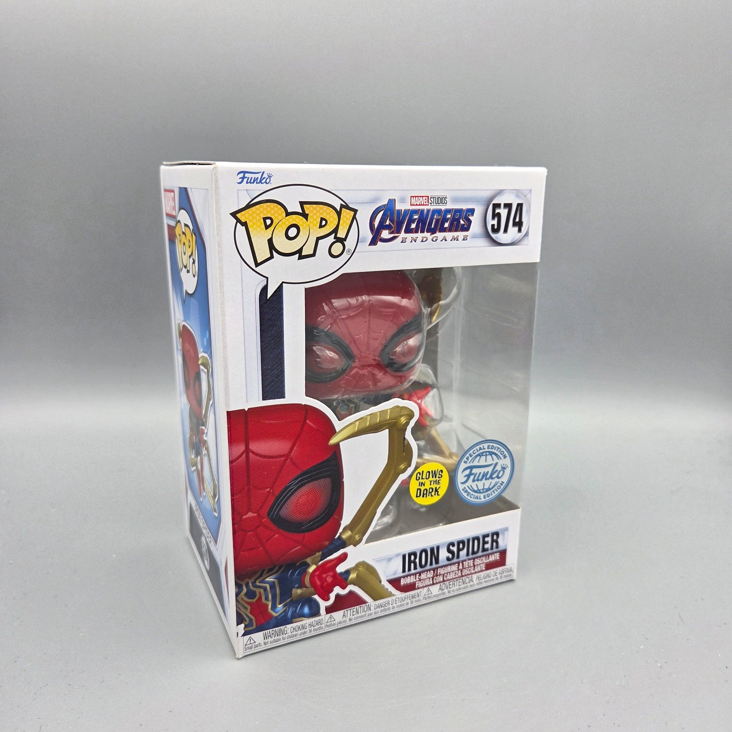 Funko Pop! Avengers - Endgame	#574 Iron Spider	Glows in the Dark	Marvel