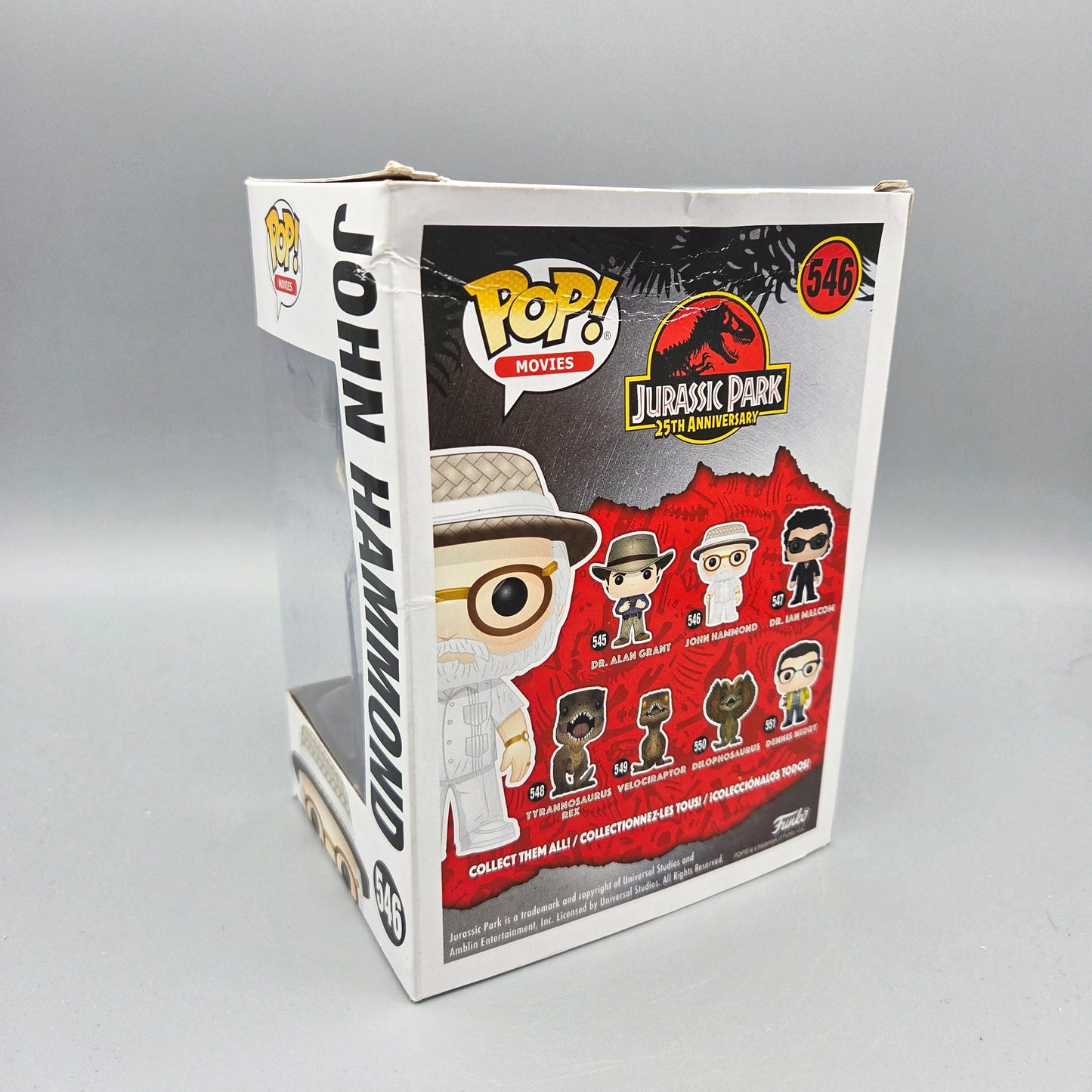 Funko Pop! Jurassic Park	#546 John Hammond		Movies	Vinylfigur