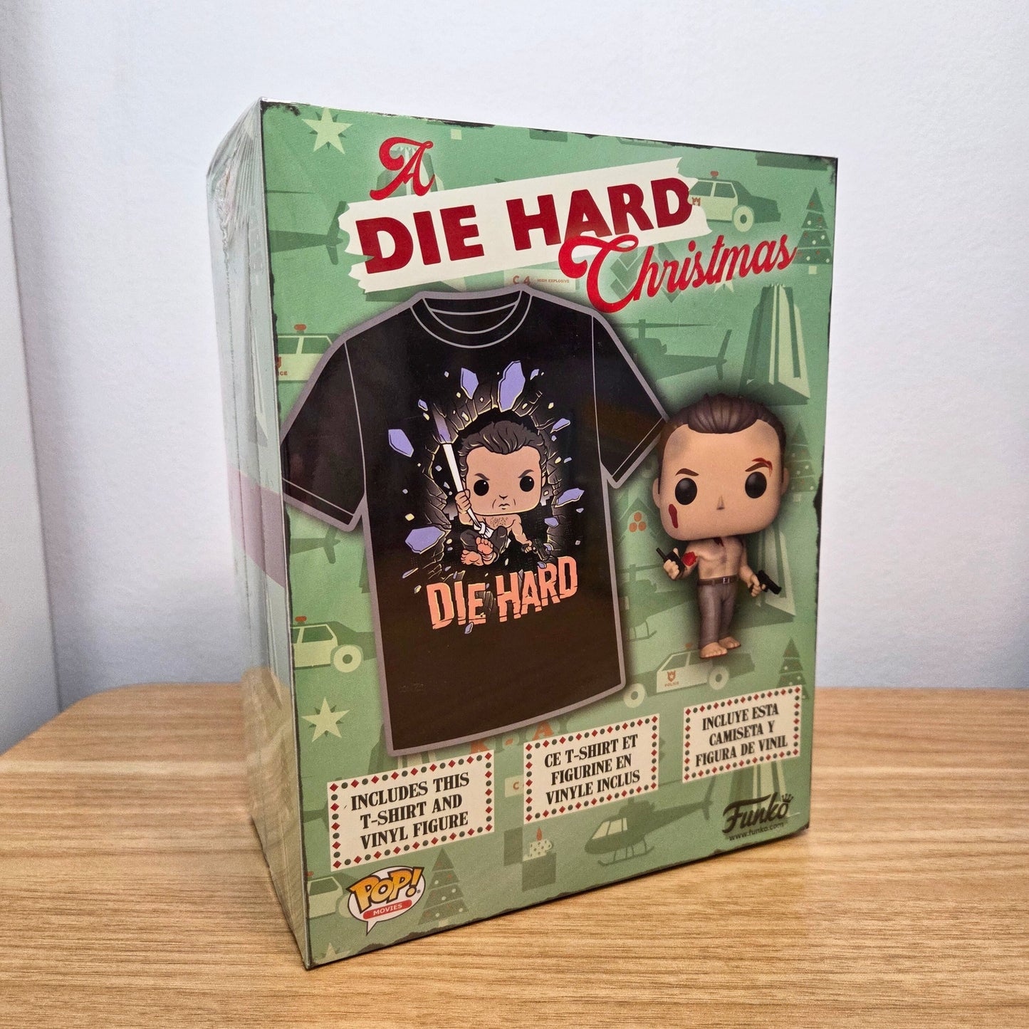 Funko Pop! Stirb Langsam		John McClane Figur und T-Shirt Gr. S