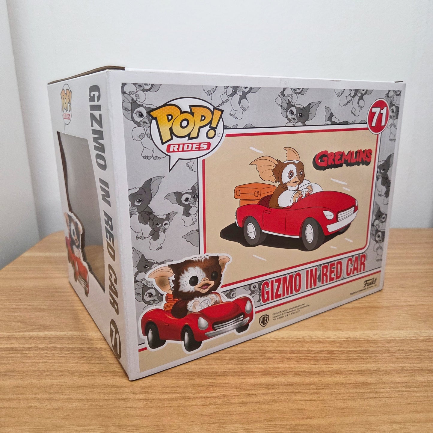 Funko Pop! Gremlins	#71 Gizmo in red car	Special Edition	Rides	Vinylfigur