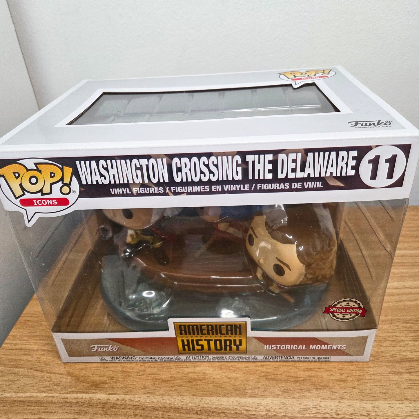 Funko Pop! American History	#11 Washington crossing the Delaware	Special Edition	Icons	Vinylfigur