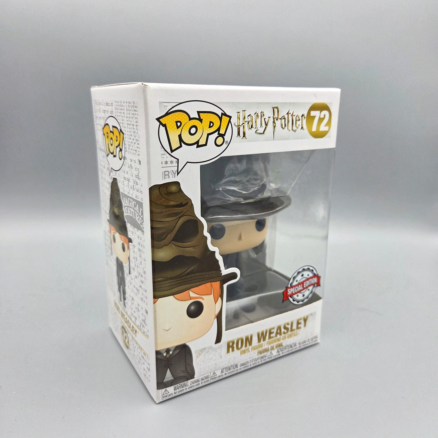 Funko Pop! Harry Potter	#72 Ron Weasley (Sorting Hat)	Special Edition	-	Vinylfigur