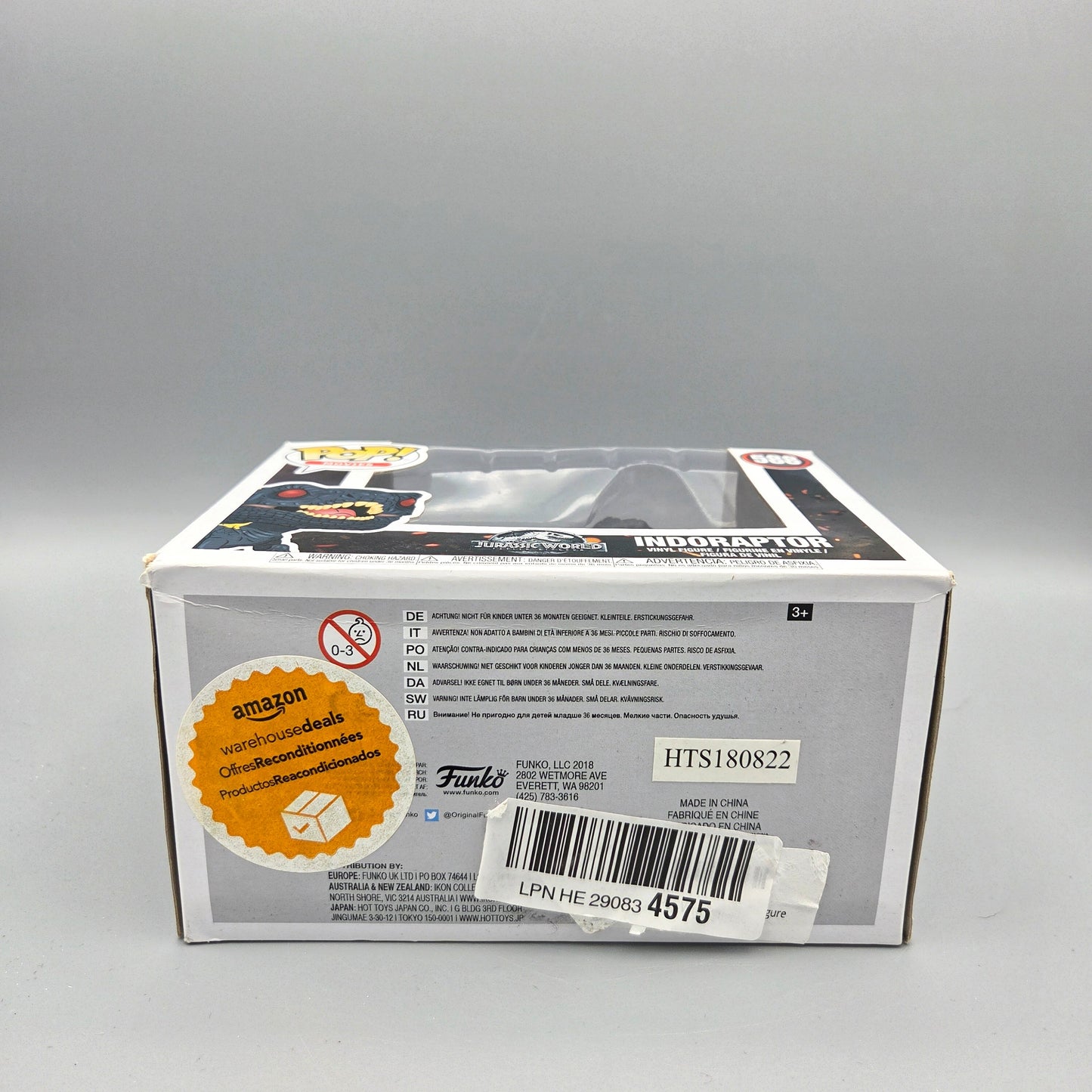 Funko Pop! Jurassic World	#588 Indoraptor	Box beschädigt
