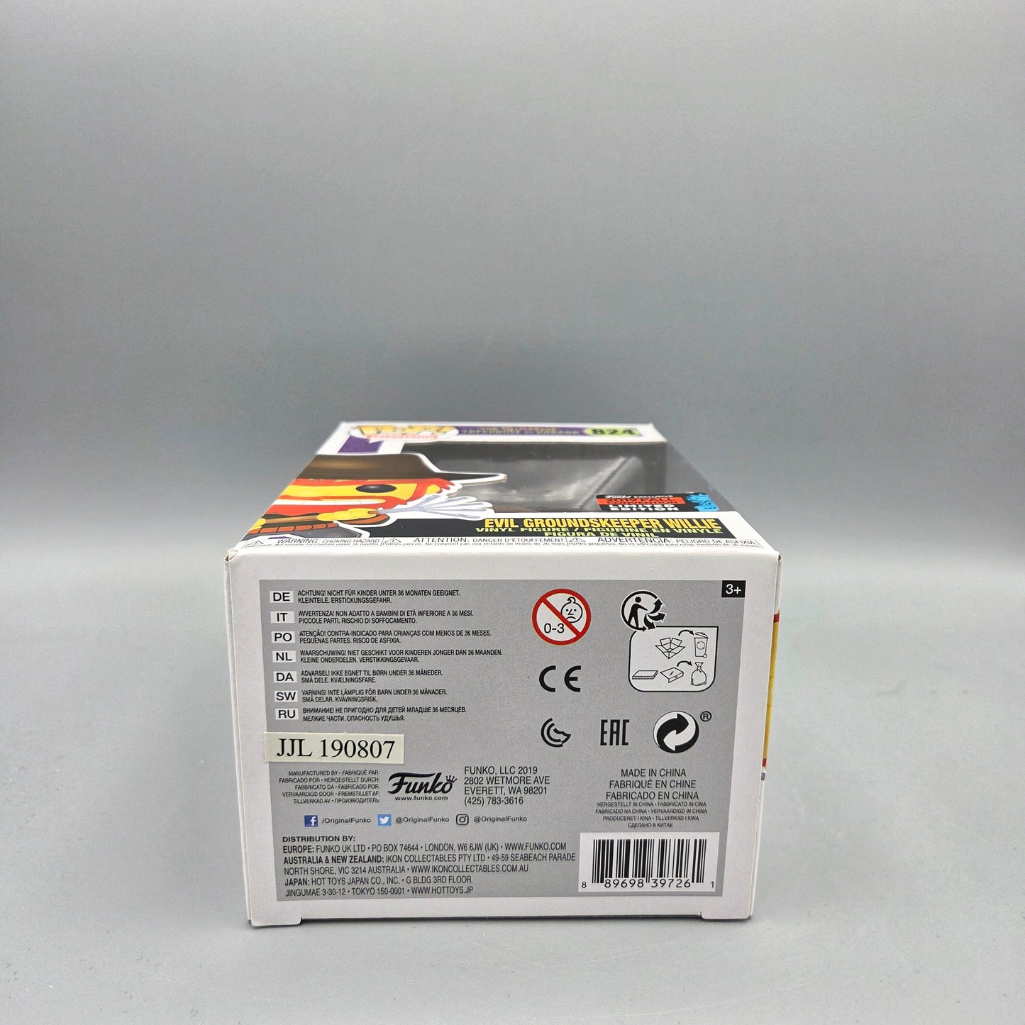 Funko Pop! The Simpsons	#824 Evil Groundskeeper Willie	2019 Fall Convention	Television