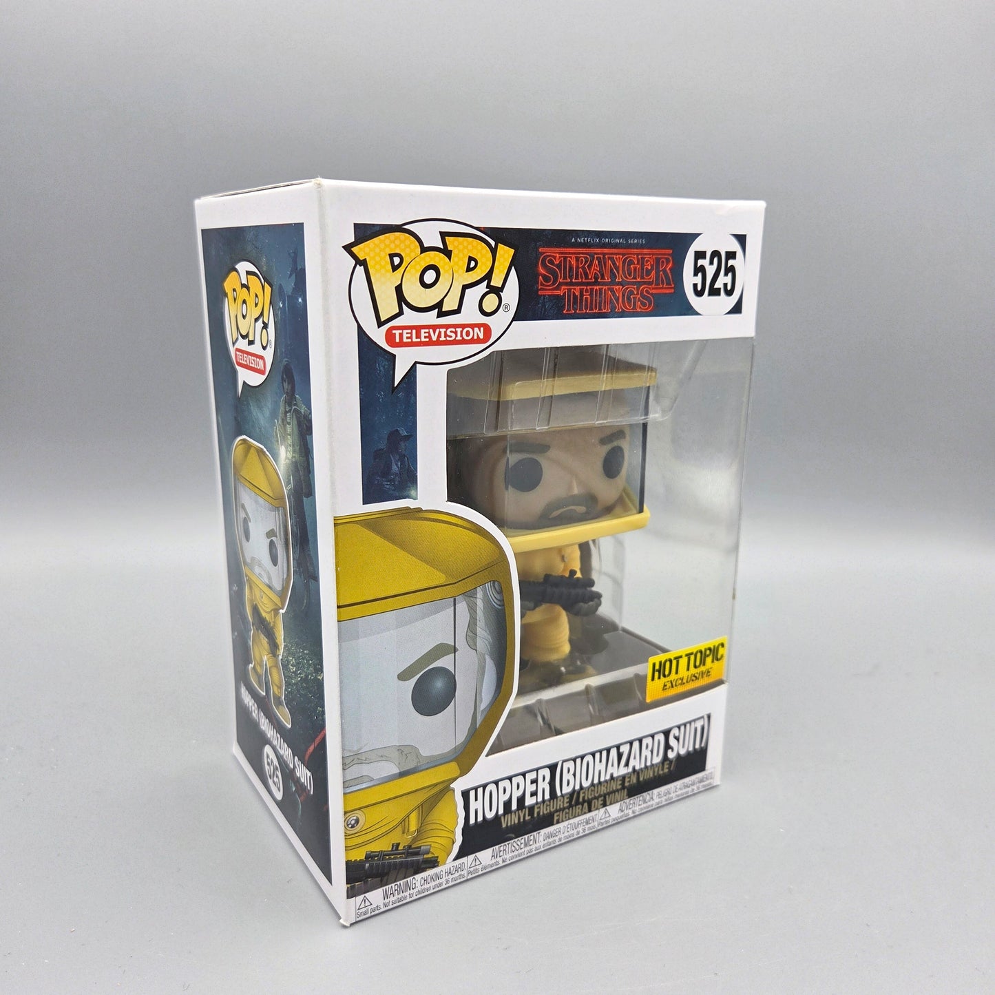 Funko Pop! Stranger Things	#525 Hopper (Biohazard Suit)	Exclusive	Television	Vinylfigur