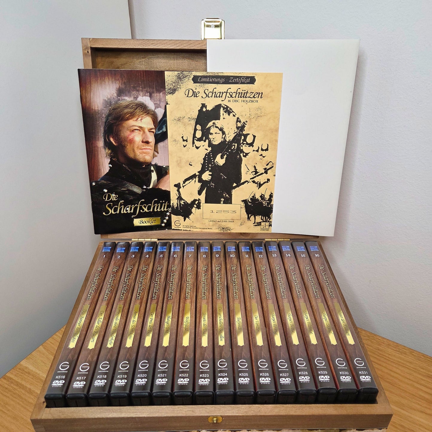 Die Scharfschützen 16 Disc Holzbox		DVD	mit Sean Bean