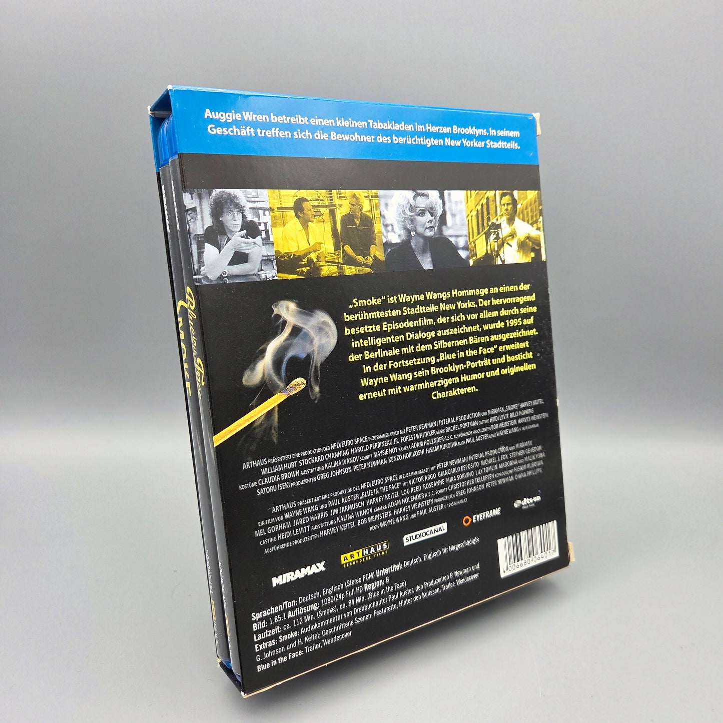2 Blu-rays: Smoke & Blue in the face		im Pappschuber