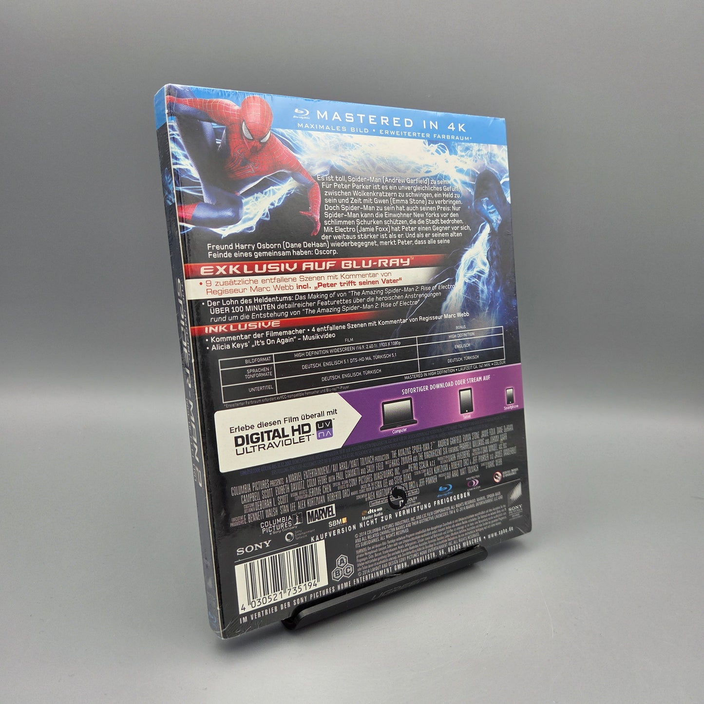 The Amazing Spider-Man 2: Rise of Electro		Blu-Ray Film
