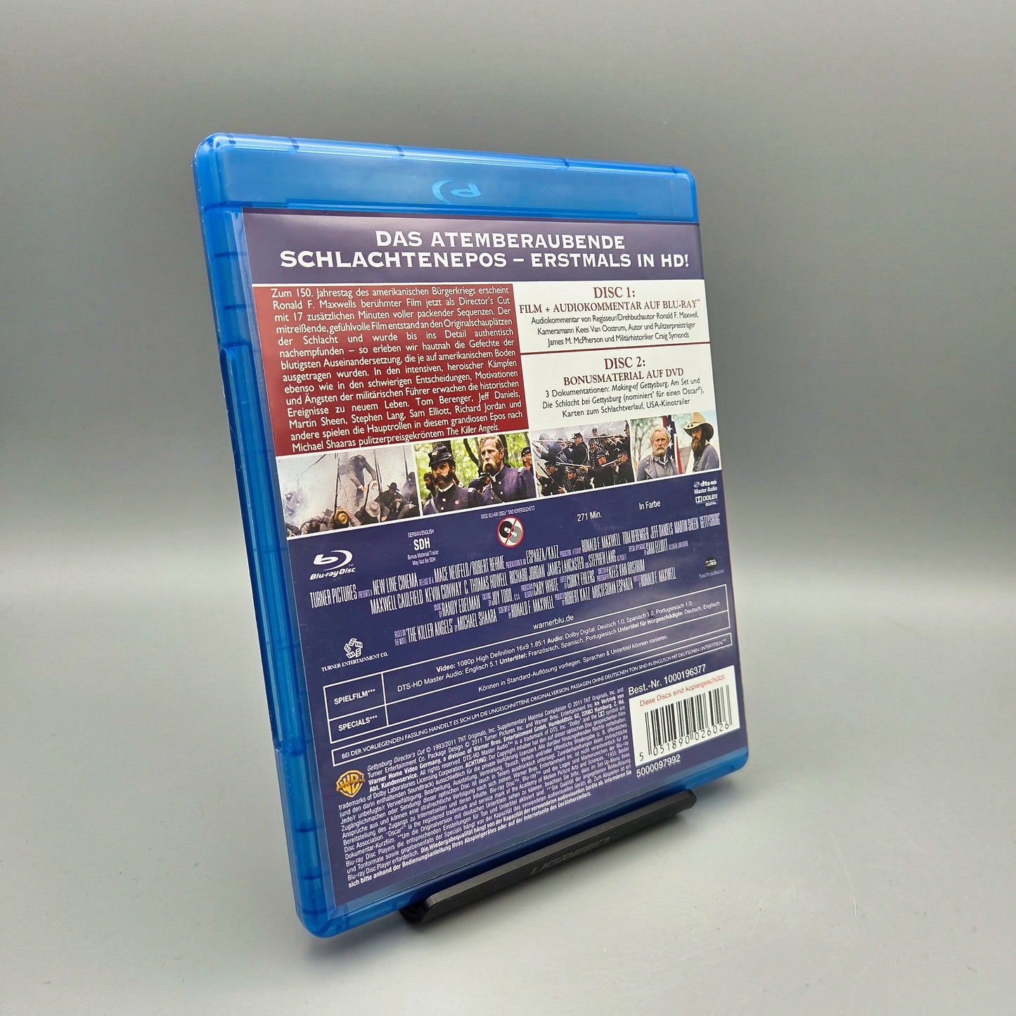 Gettysburg - Director's Cut	2-Disc Special Edition	Blu-Ray Film