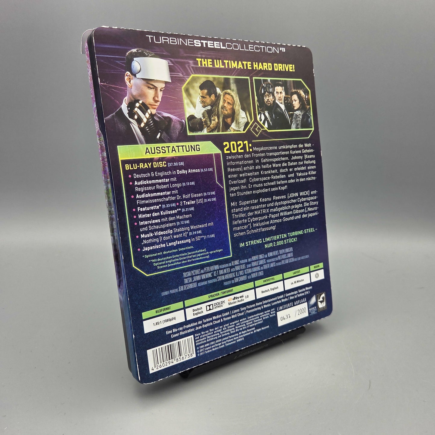 Vernetzt – Johnny Mnemonic	Steelbook	Blu-Ray Film