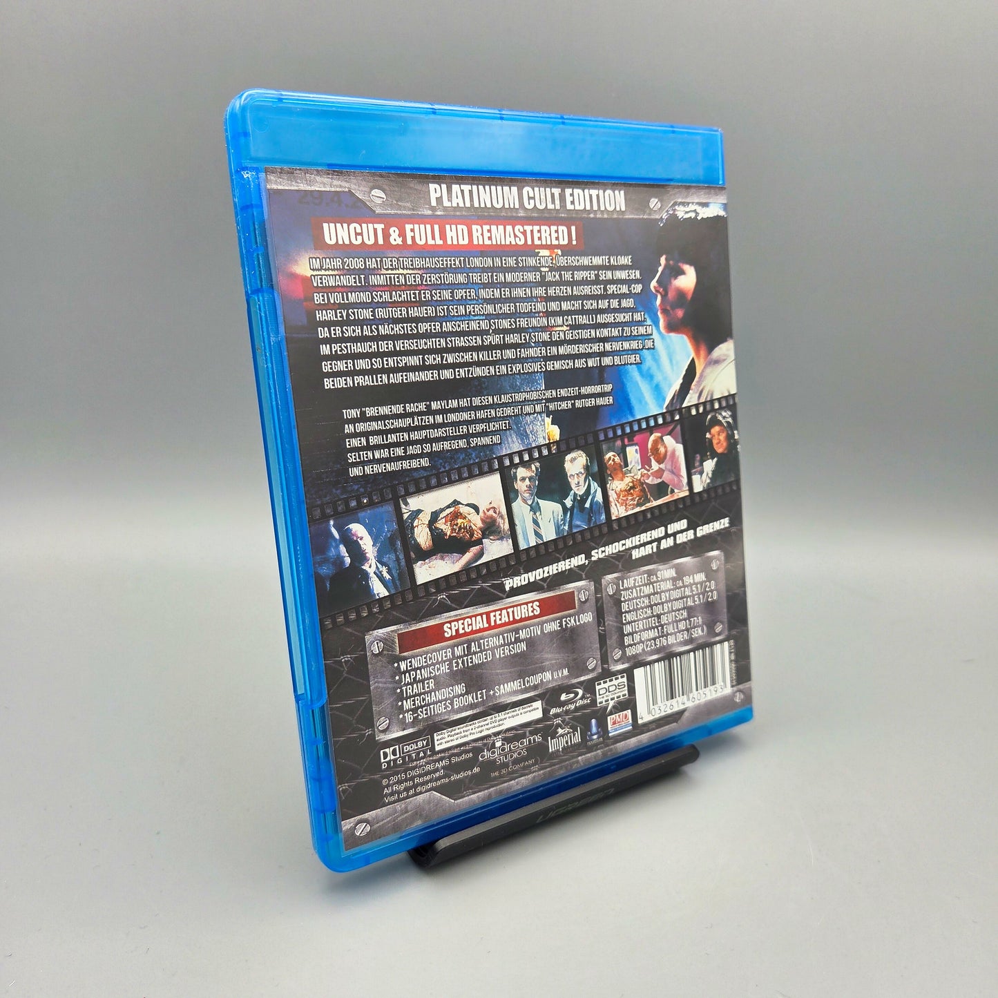 Split Second	Platinum Cult Edition	Blu-Ray Film	Uncut & Remastered