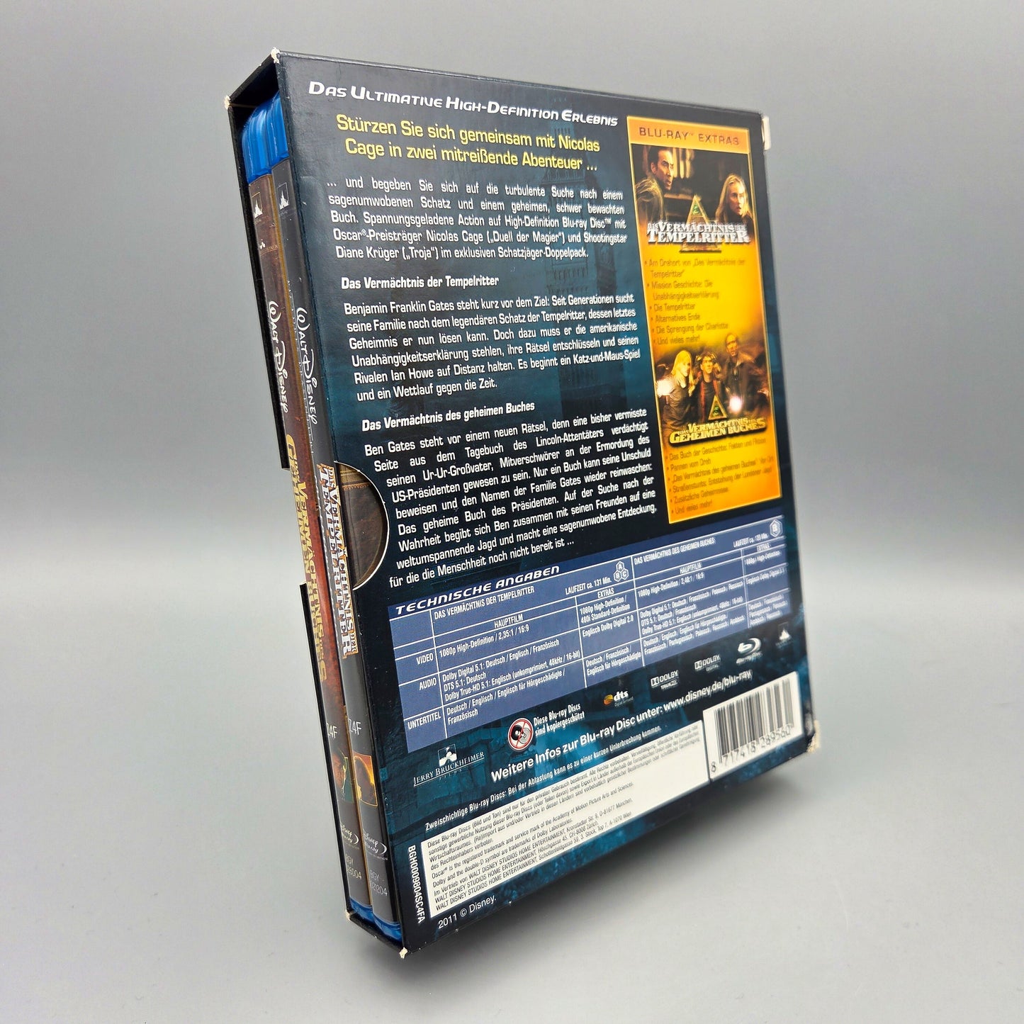 Schatzjäger Doppelpack (Das Vermächtnis der Tempelritter & des geheimen Buches)		Blu-Ray Film