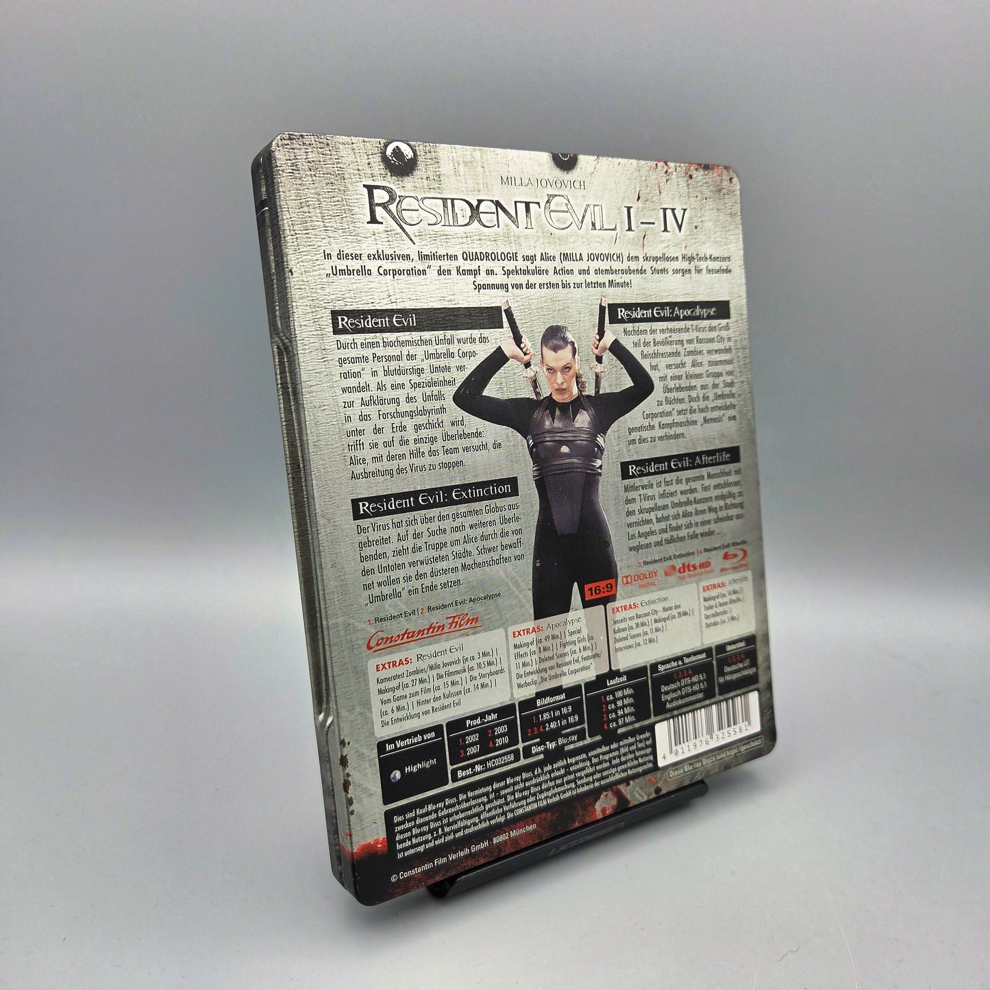 Resident Evil I - IV	Steelbook	Blu-Ray Film