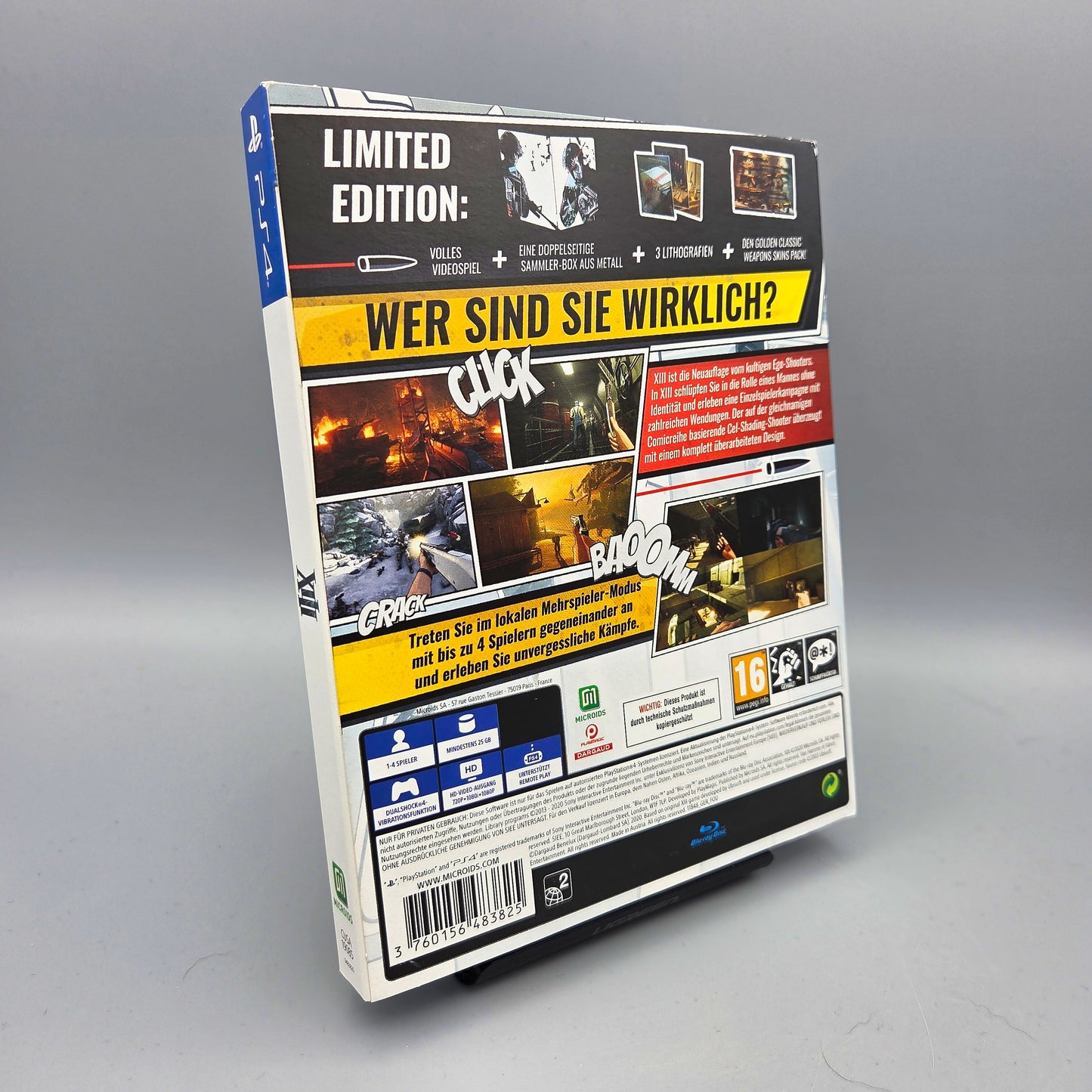 Playstation 4 Spiel: XIII	Limited Edition Steelbook	PS4