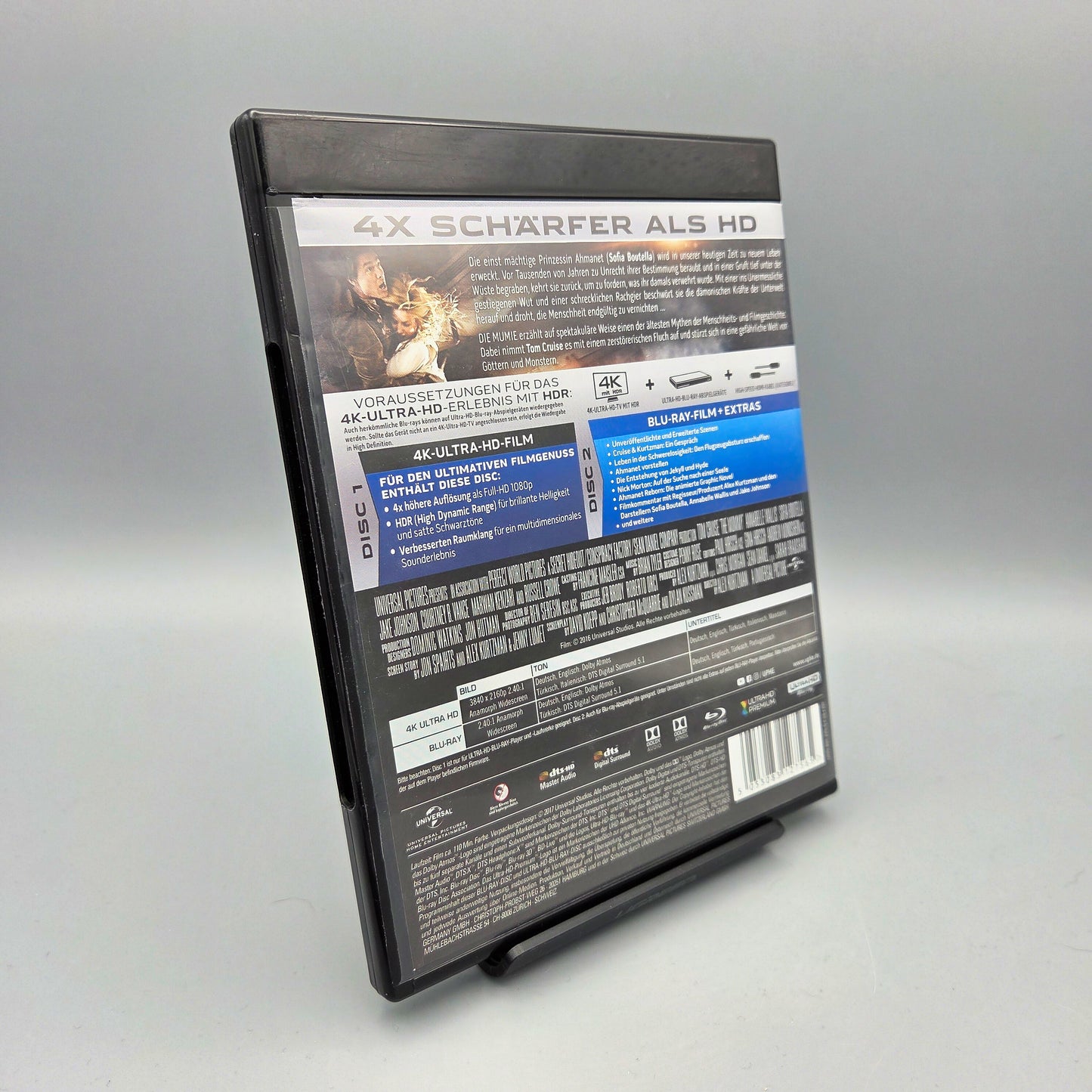 Die Mumie		4K Ultra HD Blu-Ray Film	mit Tom Cruise