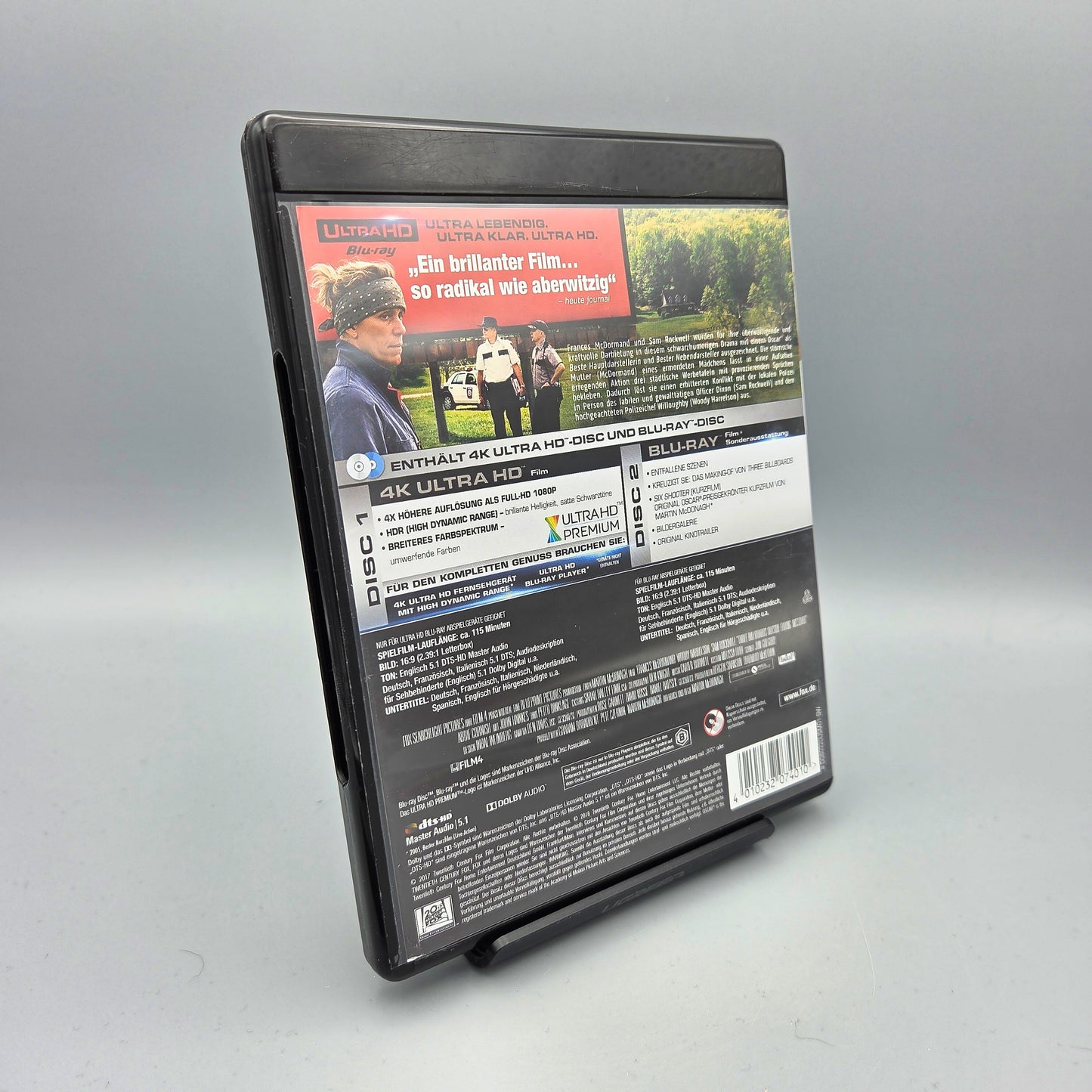 Three Billboards Outside Ebbing, Missouri		4K Ultra HD Blu-Ray Film