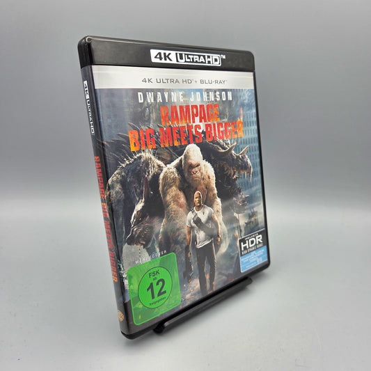 Rampage: Big Meets Bigger		4K Ultra HD Blu-Ray Film	mit Dwayne Johnson