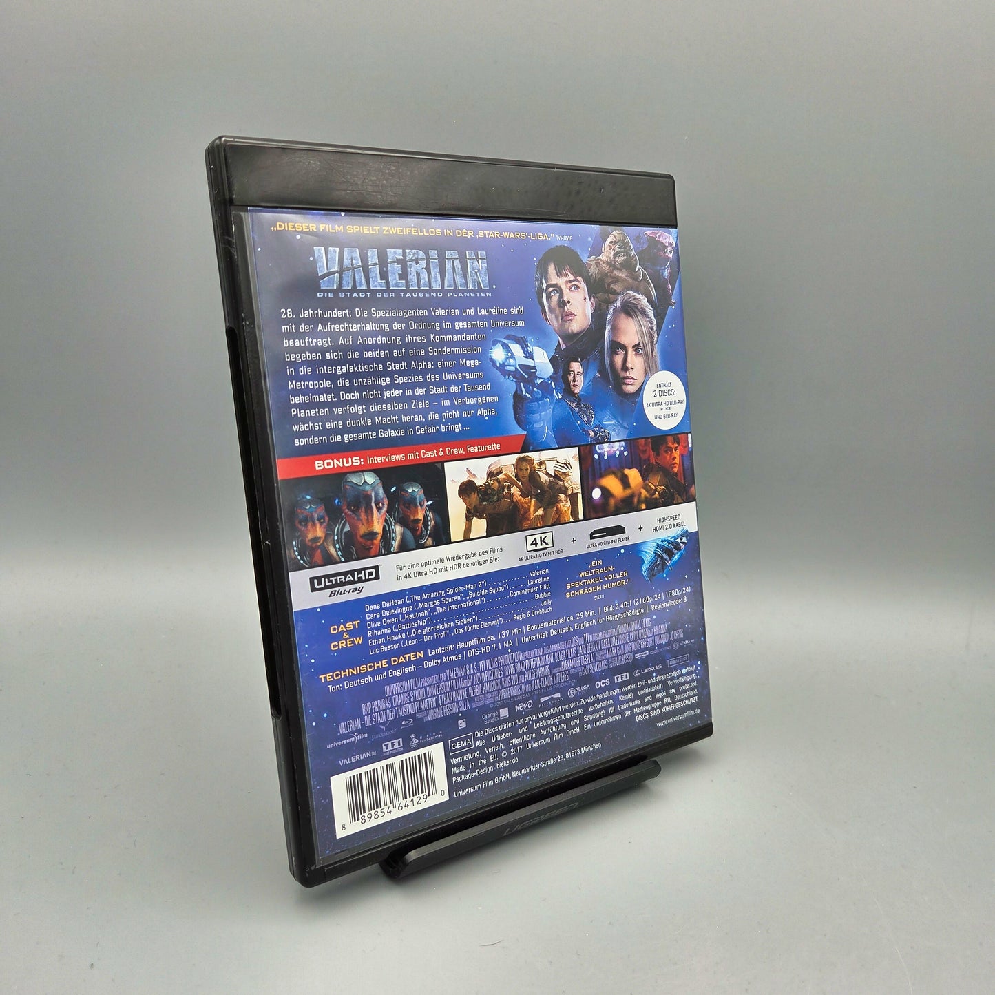 Valerian – Die Stadt der tausend Planeten		4K Ultra HD Blu-Ray Film
